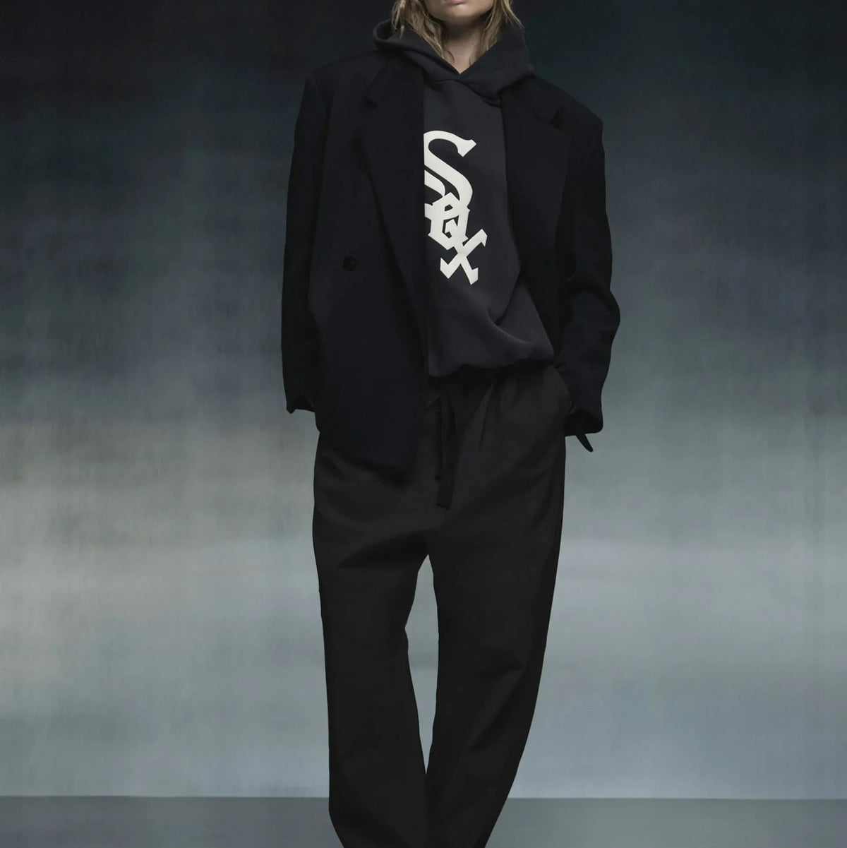 Fear of God Essentials White Sox Sport Hoodie Black - Im Your Wardrobe