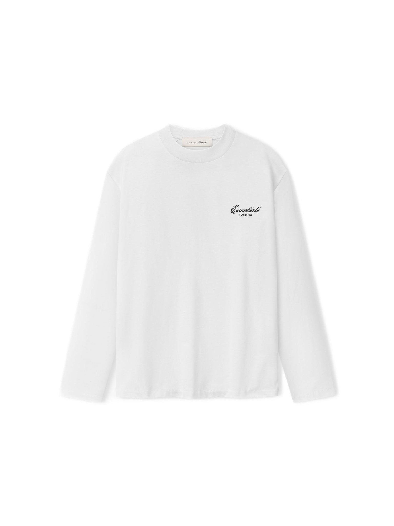 Fear of God Essentials Women's Classic Long Sleeve Tee Bright White - Im Your Wardrobe
