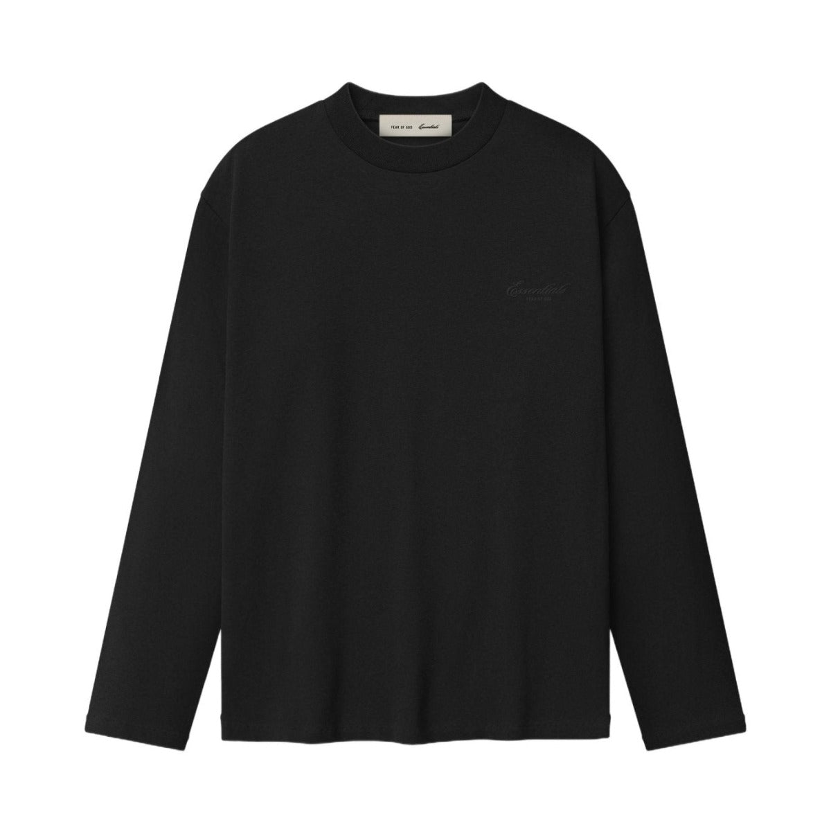 Fear of God Essentials Women's Classic Long Sleeve Tee Vintage Black - Im Your Wardrobe