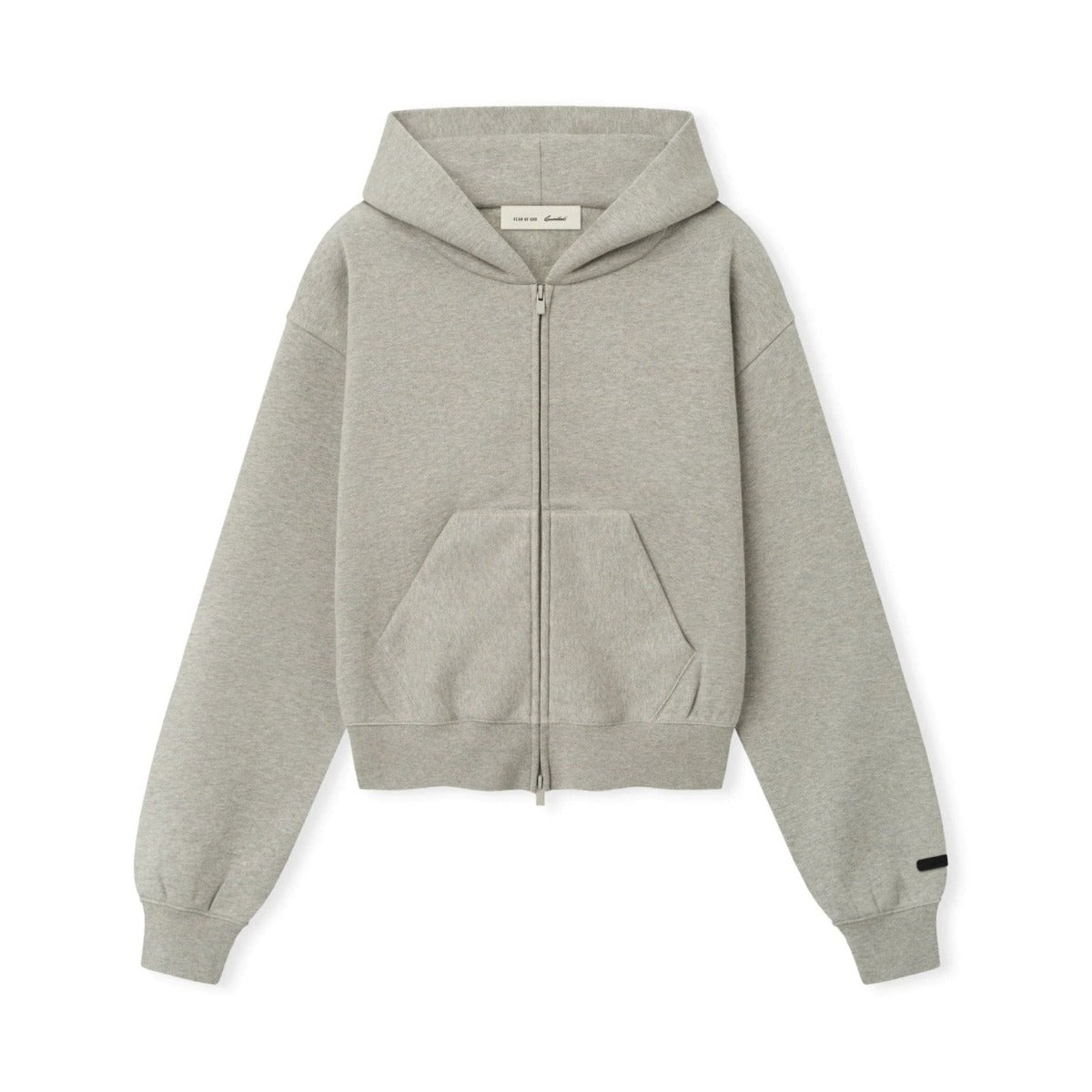 Fear of God Essentials Women's Classic Zip-Up Hoodie Warm Heather - Im Your Wardrobe