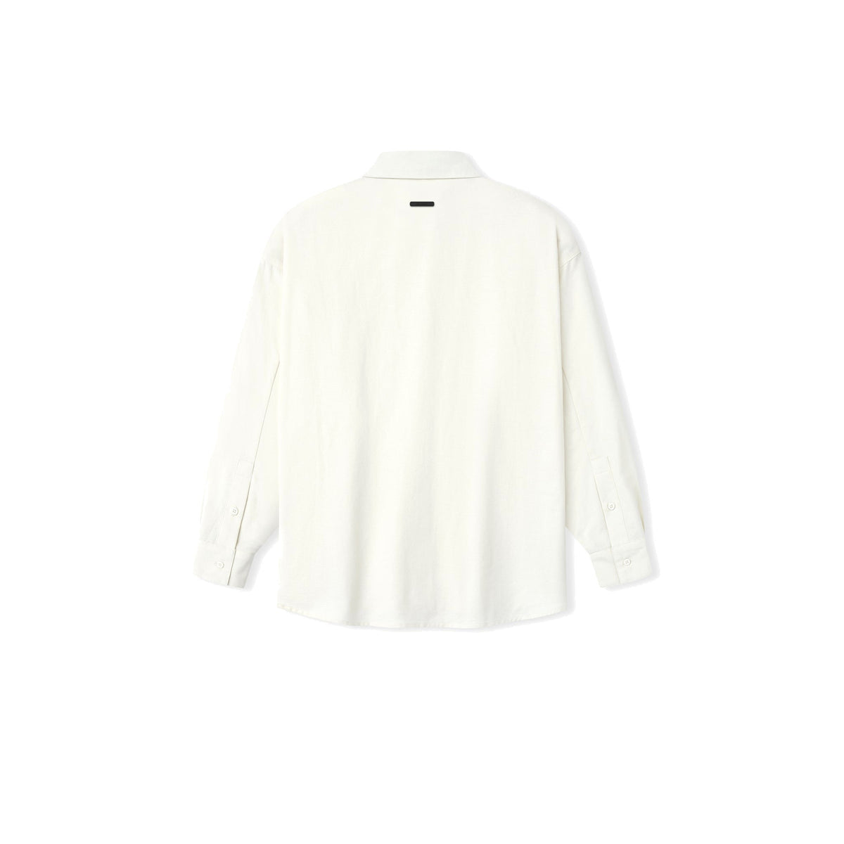 Fear of God Essentials Women's Cotton Oxford Signature Button Up Shirt Ivory - Im Your Wardrobe