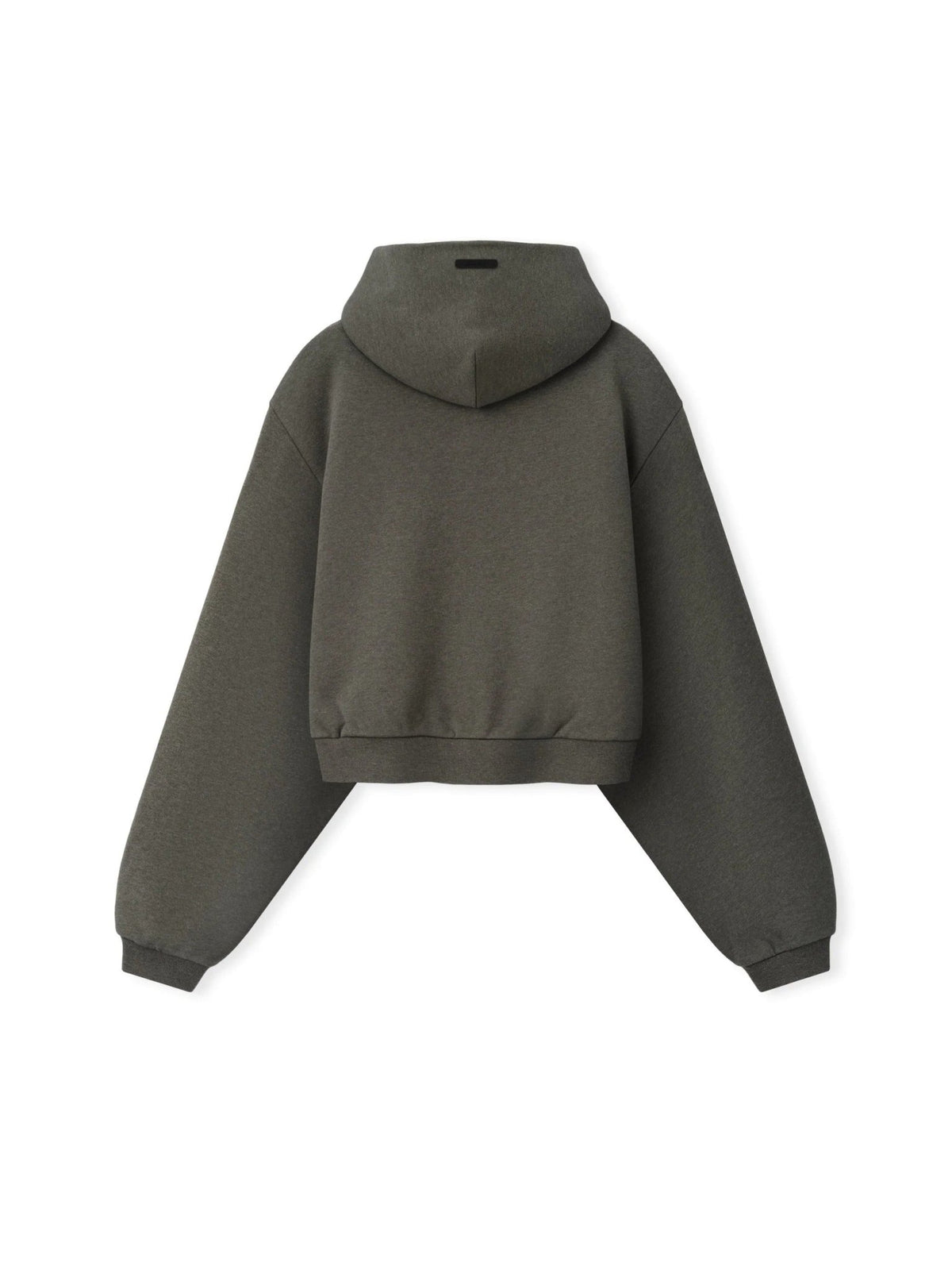 Fear of God Essentials Women's Embossed Cropped Hoodie Ash Heather - Im Your Wardrobe