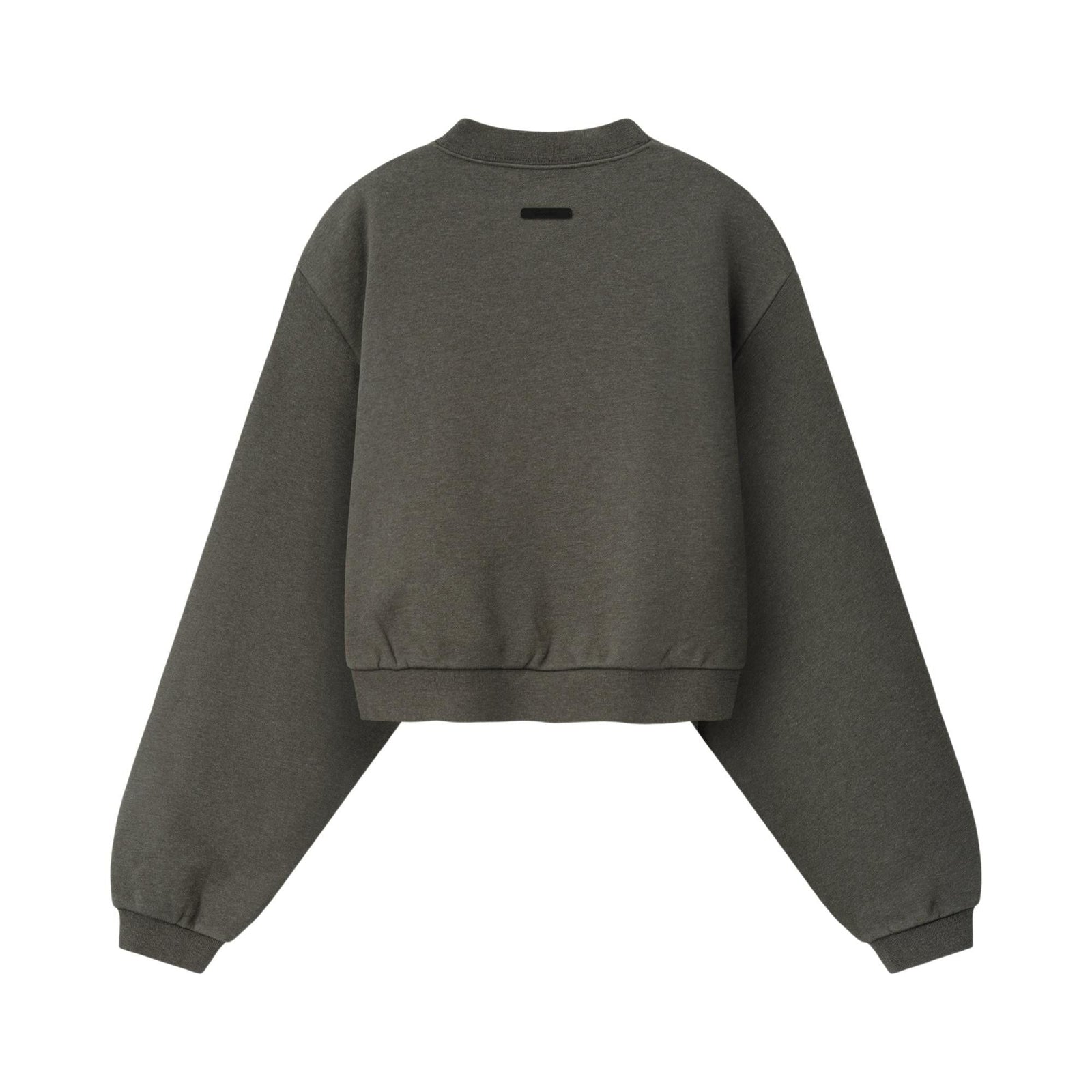 Fear of God Essentials Women's Embossed Modern Cropped Crewneck Ash Heather (FW26) - Im Your Wardrobe