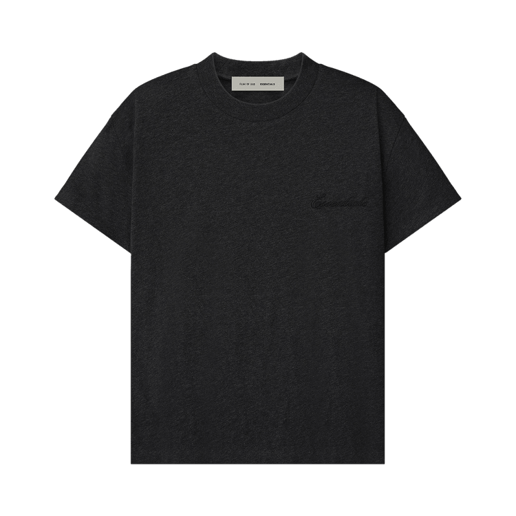 Fear of God Essentials Women's Embroidered Classic Tee Vintage Black (2025) - Im Your Wardrobe