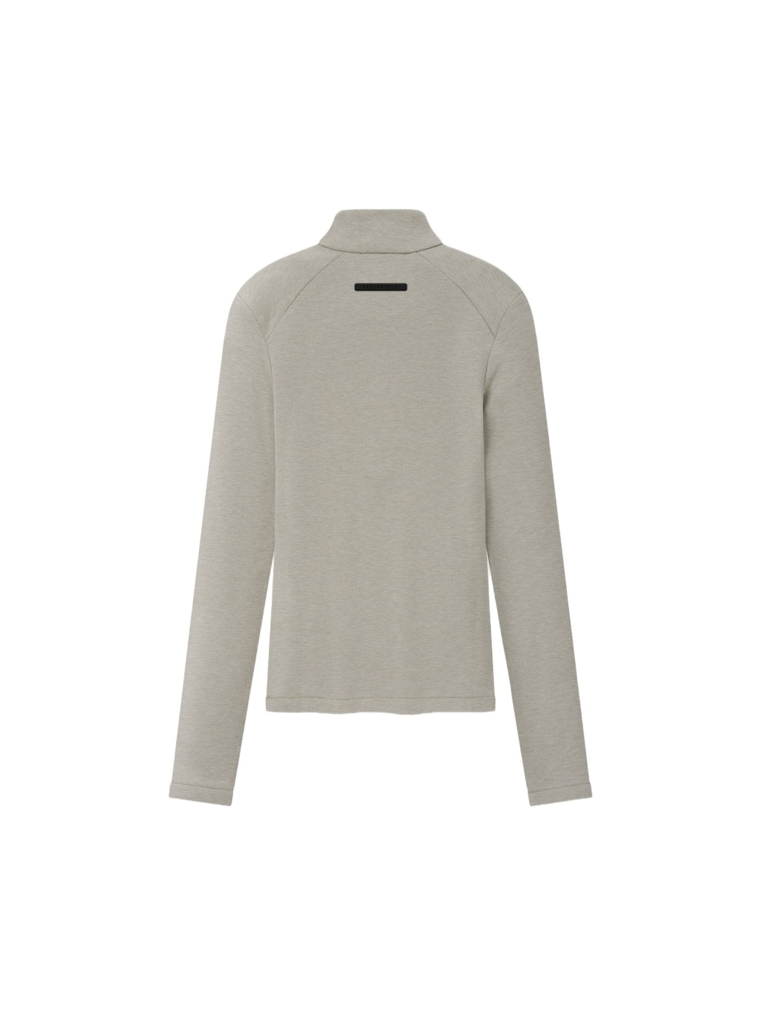 Fear of God Essentials Women's Half Zip Mockneck Pyrite Heather - Im Your Wardrobe