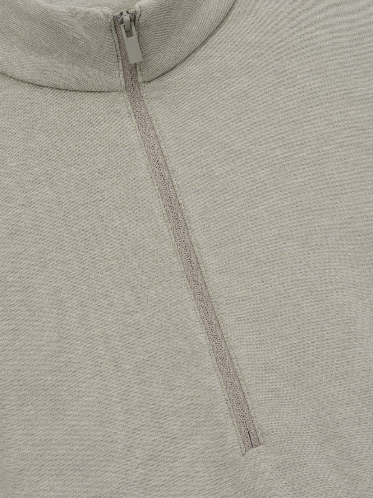 Fear of God Essentials Women's Half Zip Mockneck Pyrite Heather - Im Your Wardrobe