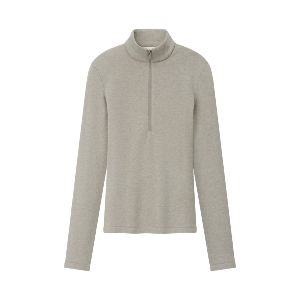 Fear of God Essentials Women's Half Zip Mockneck Pyrite Heather - Im Your Wardrobe