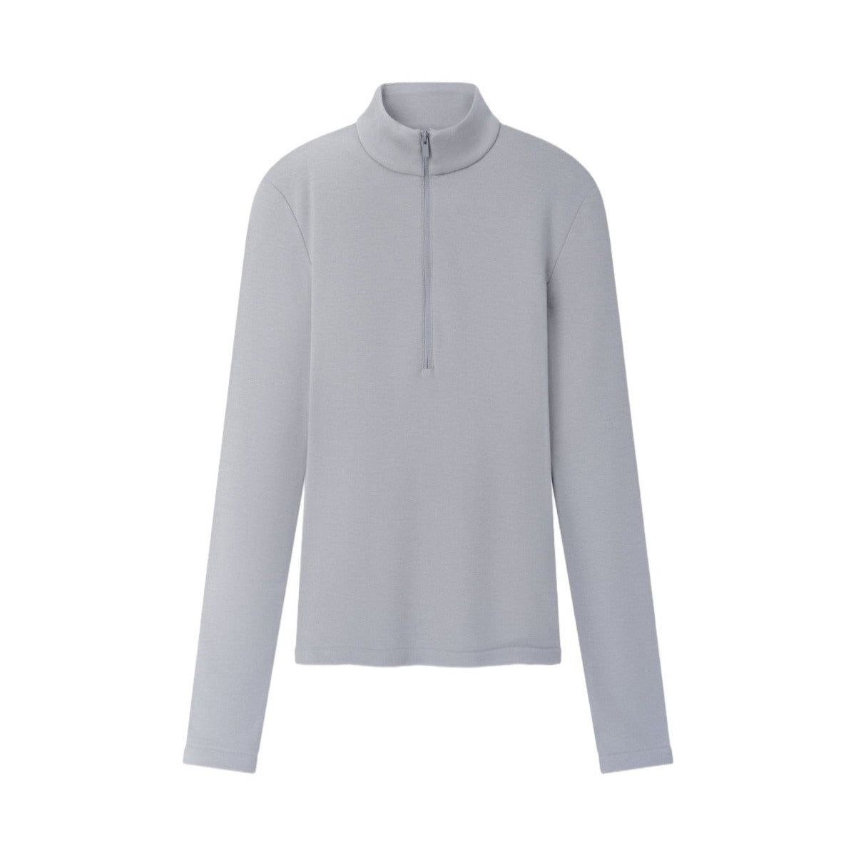 Fear of God Essentials Women's Half Zip Mockneck Smoke - Im Your Wardrobe