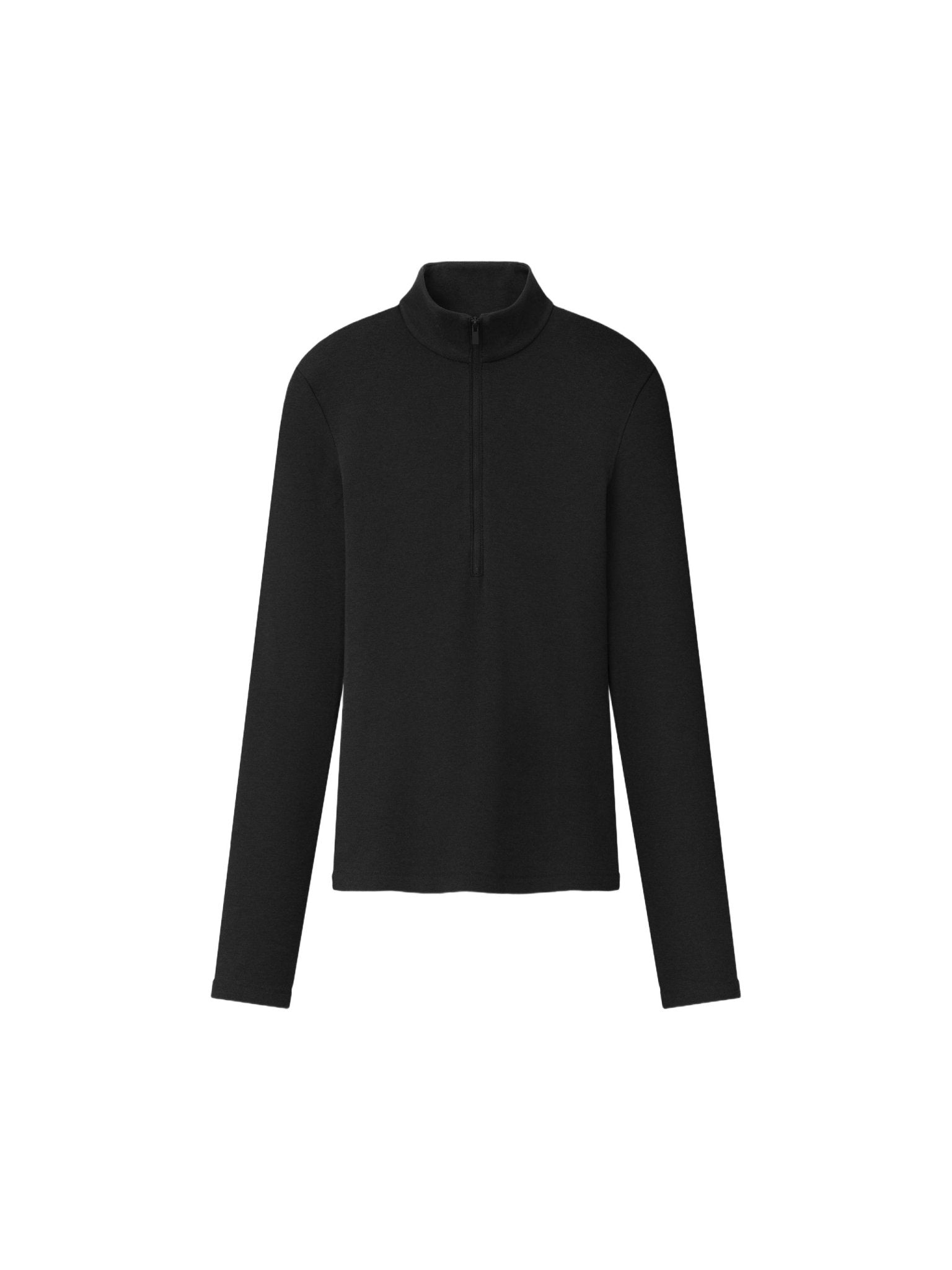 Fear of God Essentials Women's Half Zip Mockneck Vintage Black - Im Your Wardrobe