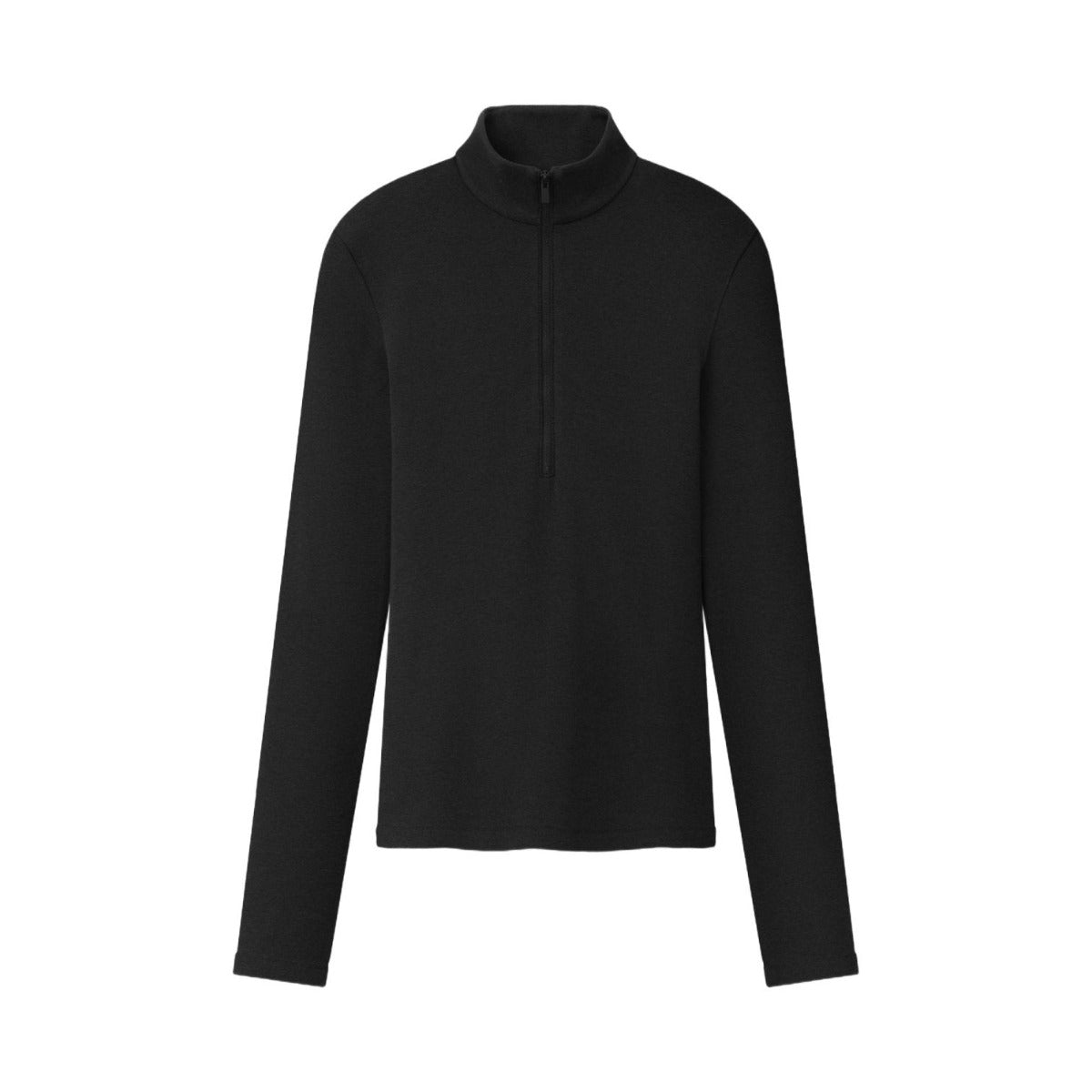 Fear of God Essentials Women's Half Zip Mockneck Vintage Black - Im Your Wardrobe