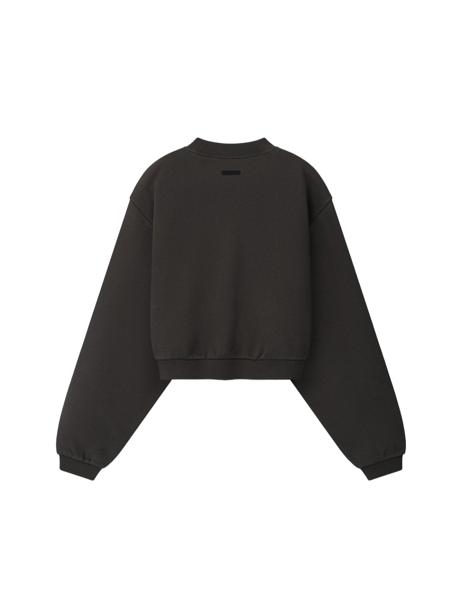 Fear of God Essentials Women's Modern Cropped Crewneck Sweatshirt Ink Black - Im Your Wardrobe