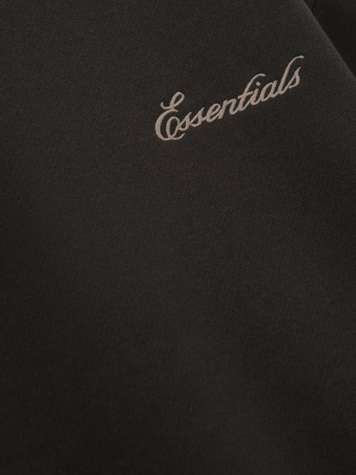 Fear of God Essentials Women's Modern Cropped Crewneck Sweatshirt Ink Black - Im Your Wardrobe