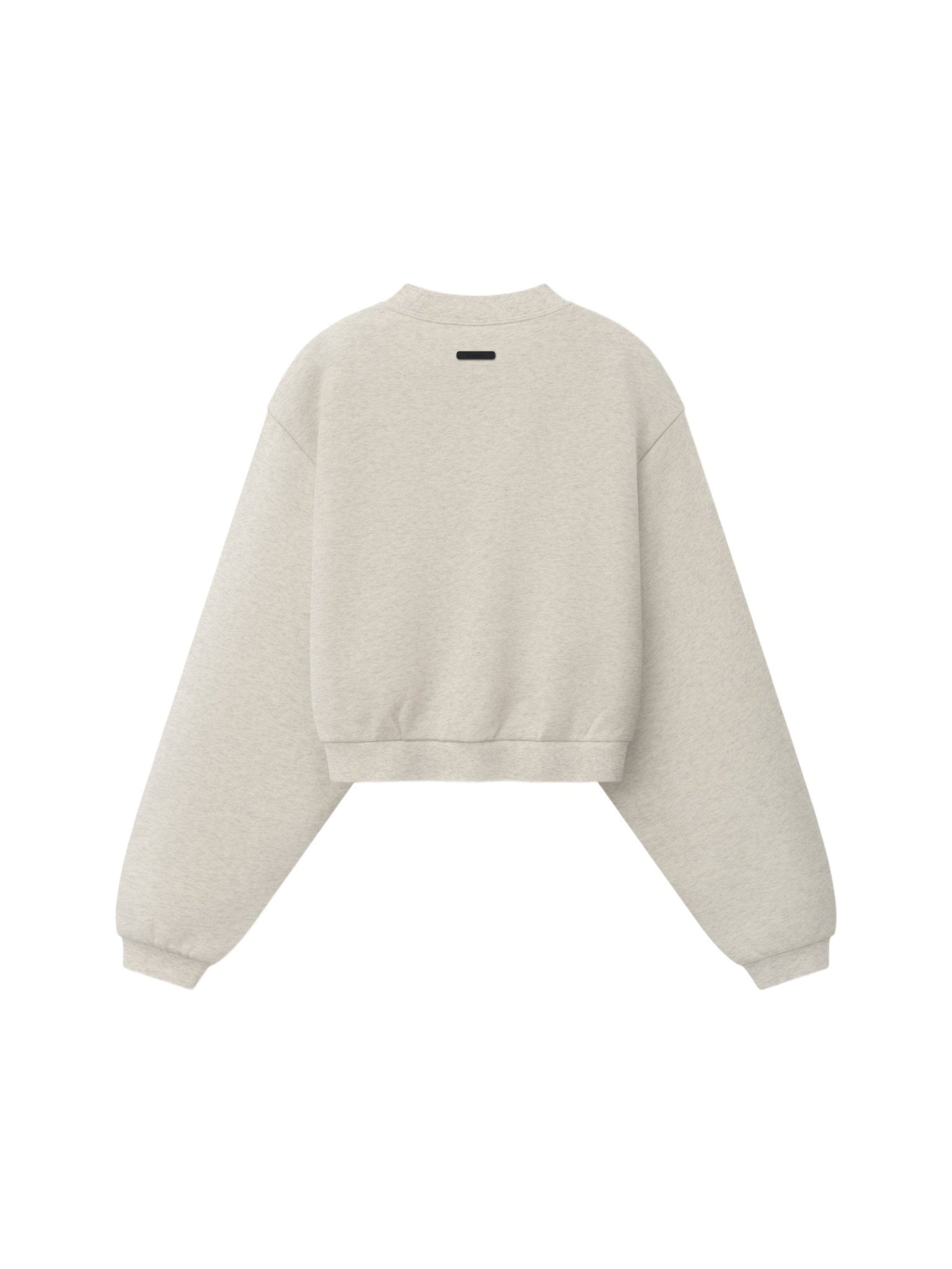 Fear of God Essentials Women's Modern Cropped Crewneck Sweatshirt Marble Heather - Im Your Wardrobe
