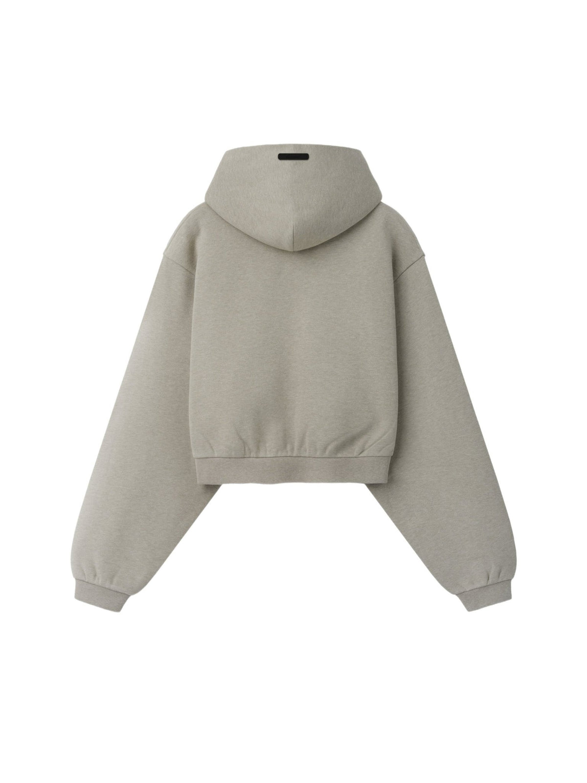 Fear of God Essentials Women's Modern Cropped Zip Hoodie Pyrite Heather - Im Your Wardrobe