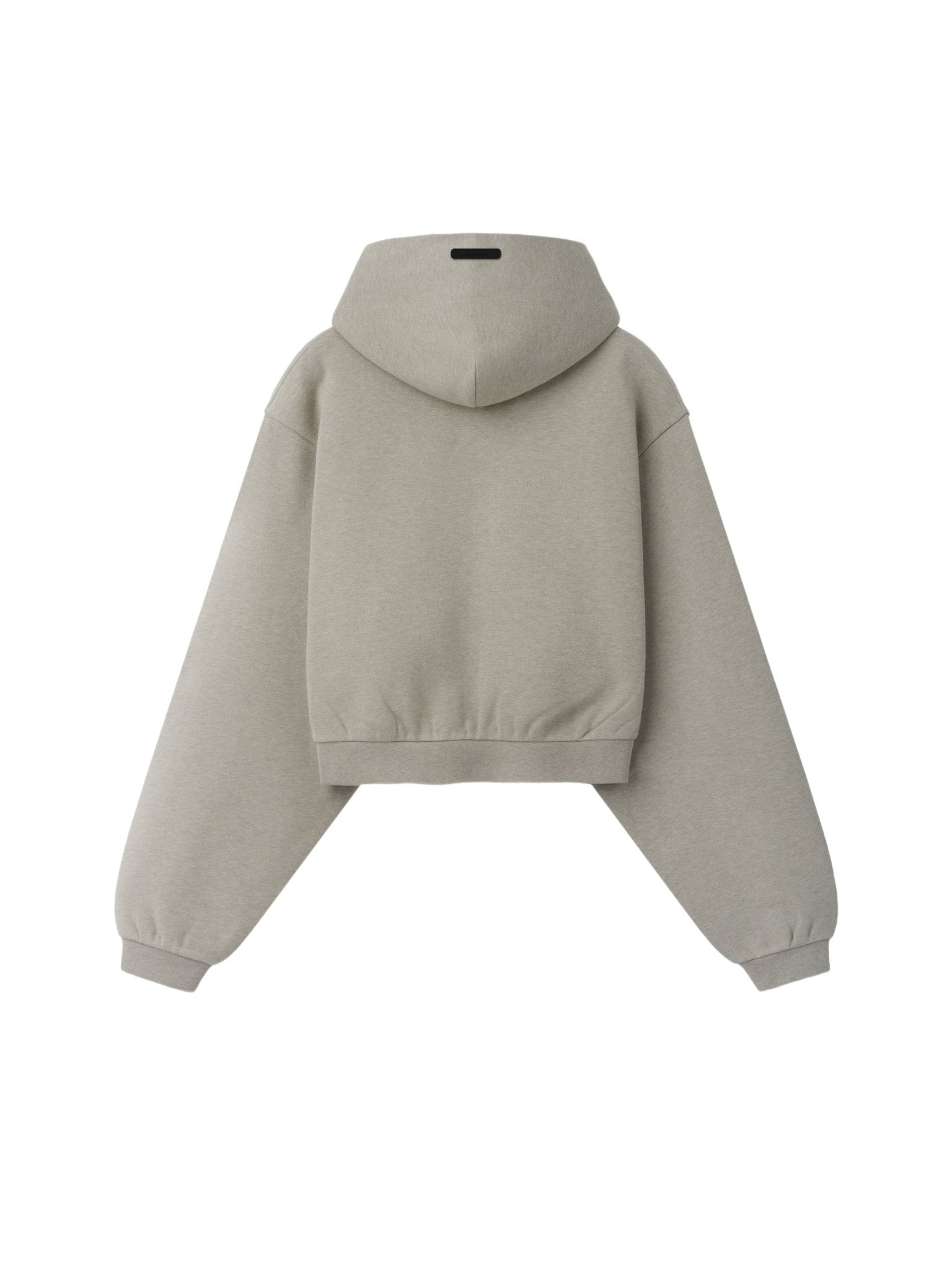 Fear of God Essentials Women's Modern Cropped Zip Hoodie Pyrite Heather - Im Your Wardrobe
