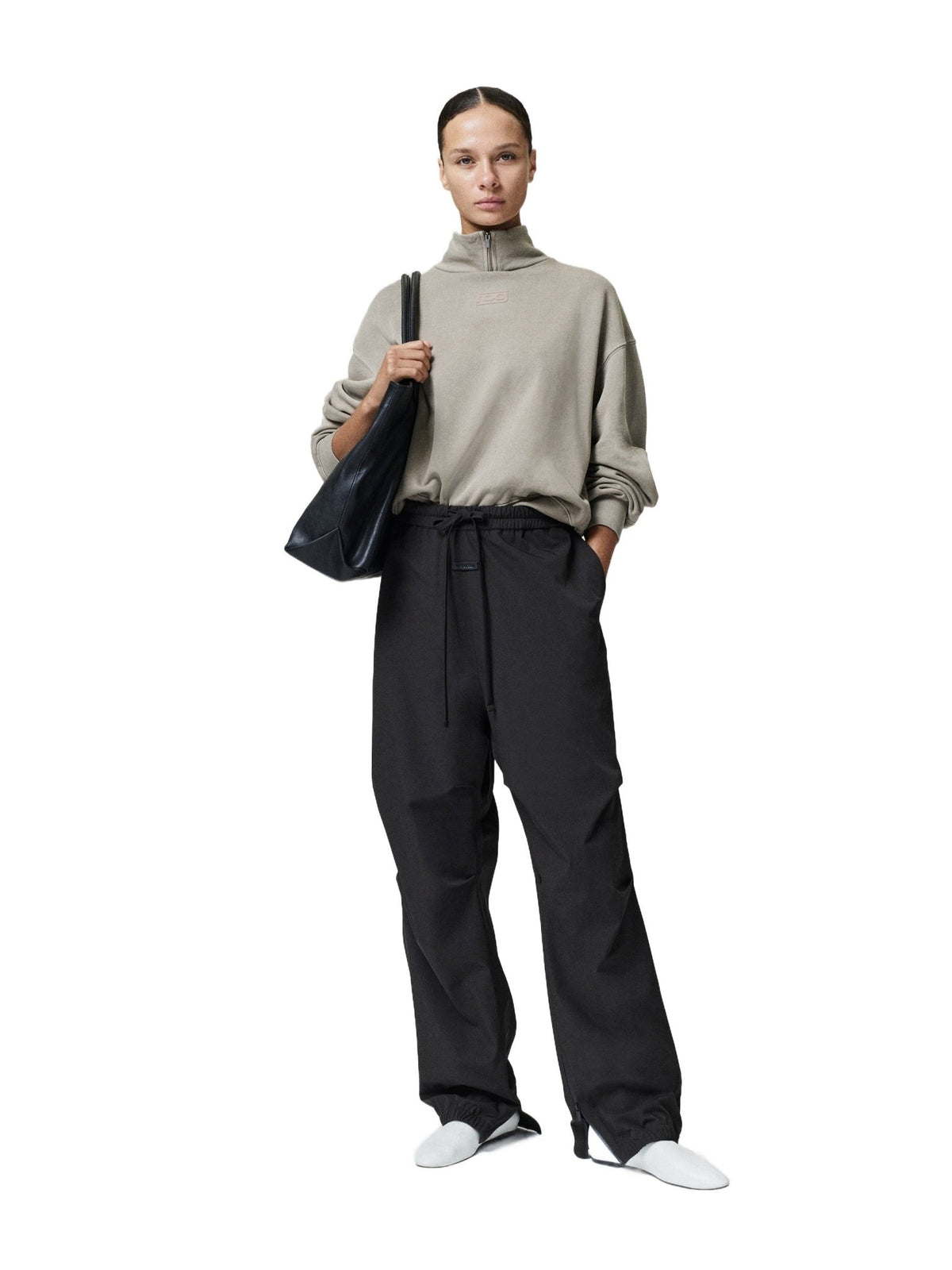 Fear of God Essentials Women's Modern Mockneck Washed Clay - Im Your Wardrobe