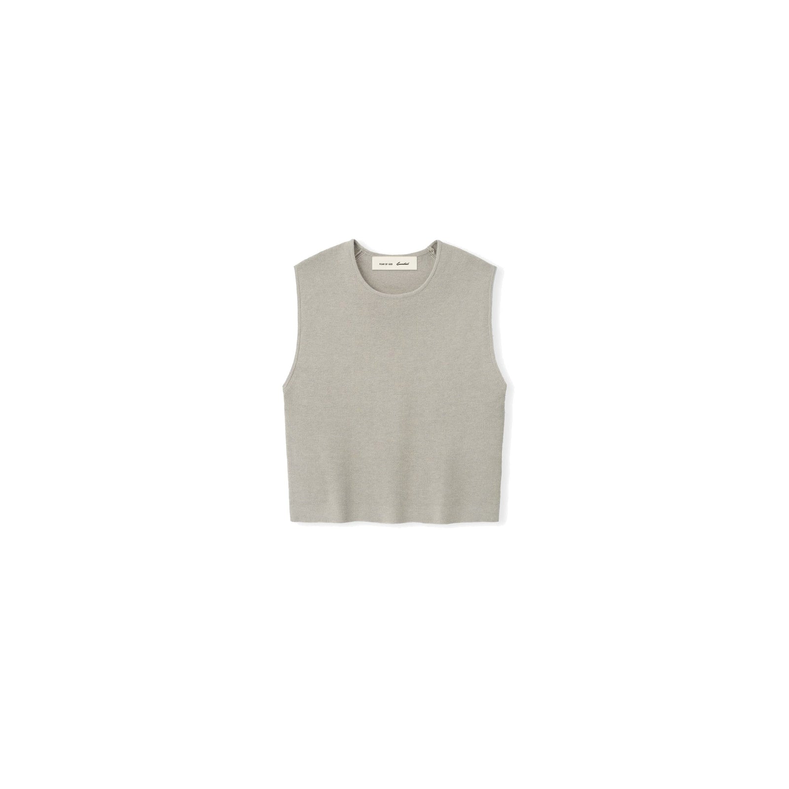 Fear of God Essentials Women's Rib Knit Crop Top Seal - Im Your Wardrobe
