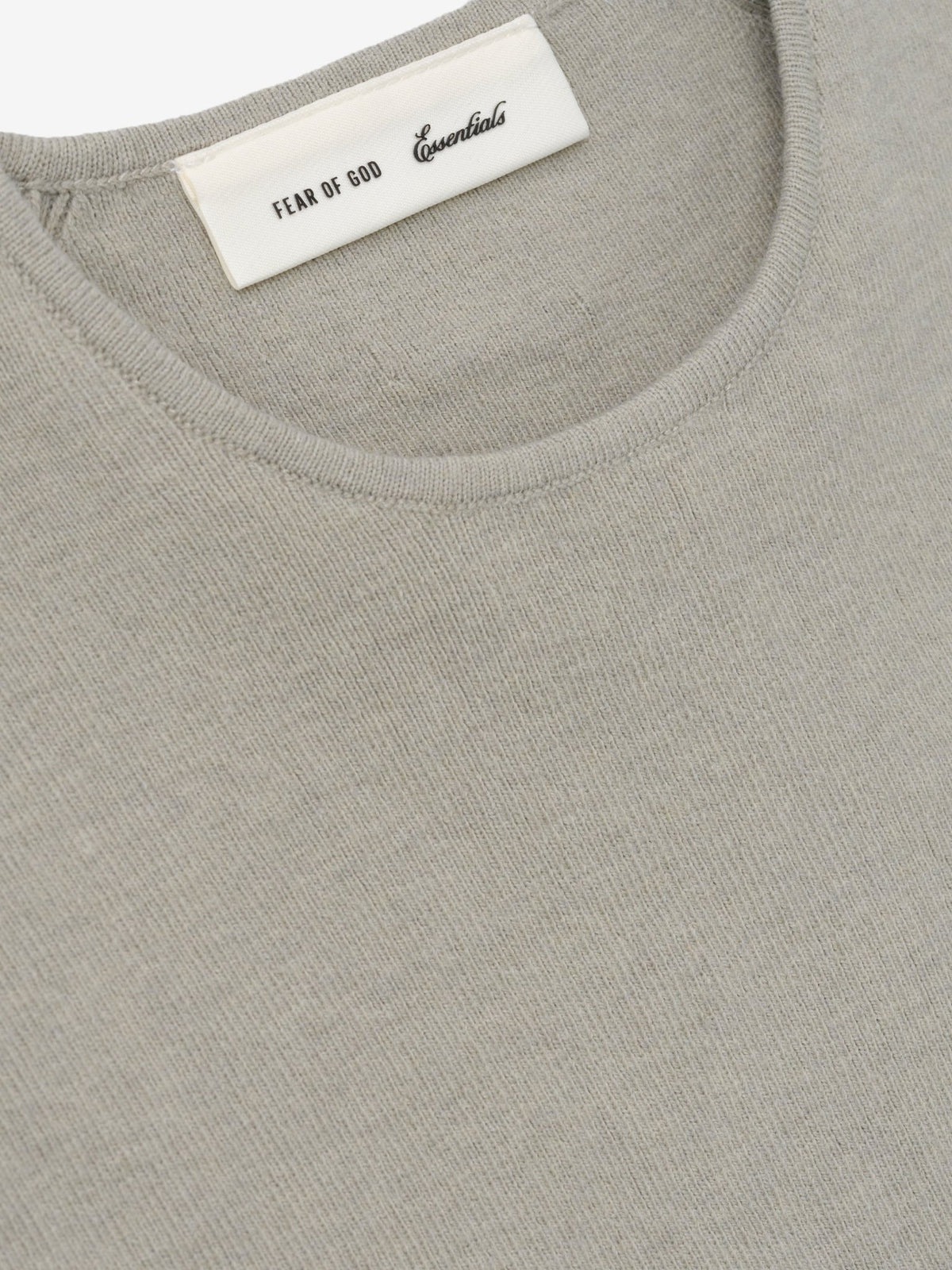 Fear of God Essentials Women's Rib Knit Crop Top Seal - Im Your Wardrobe