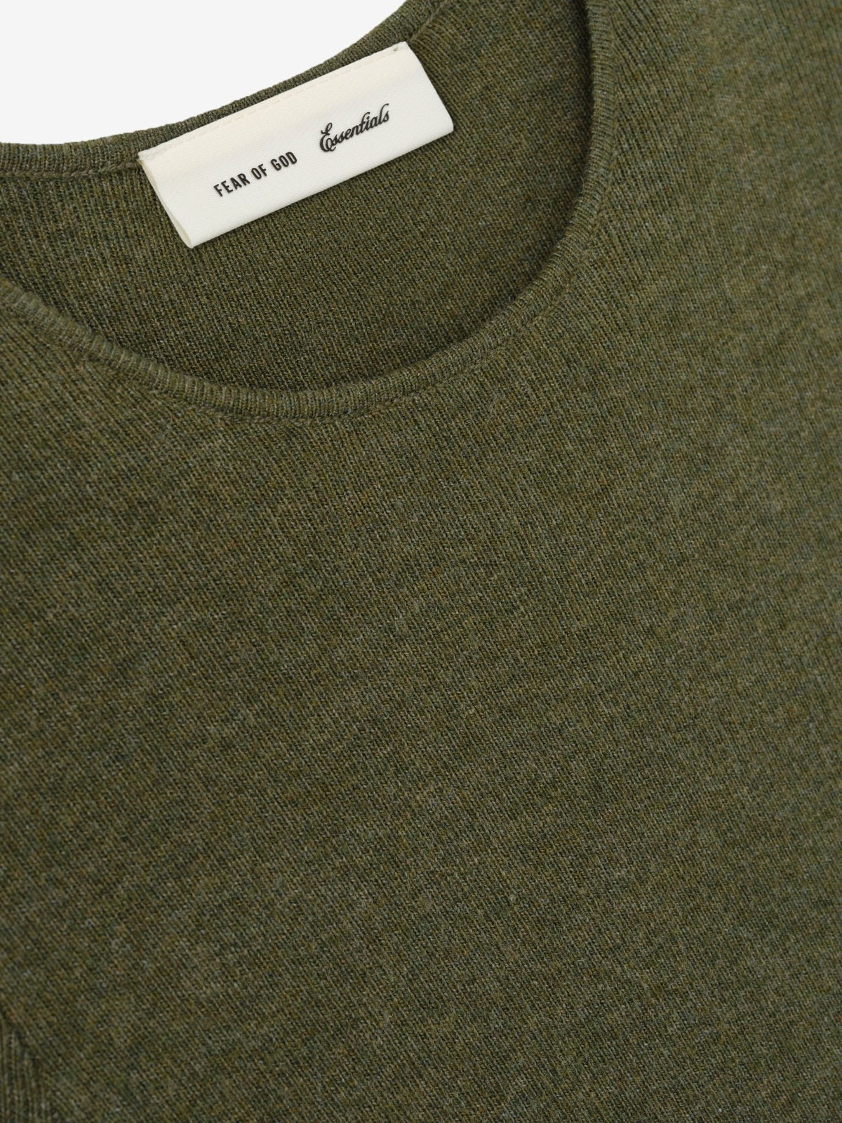 Fear of God Essentials Women's Rib Knit Dress Moss - Im Your Wardrobe