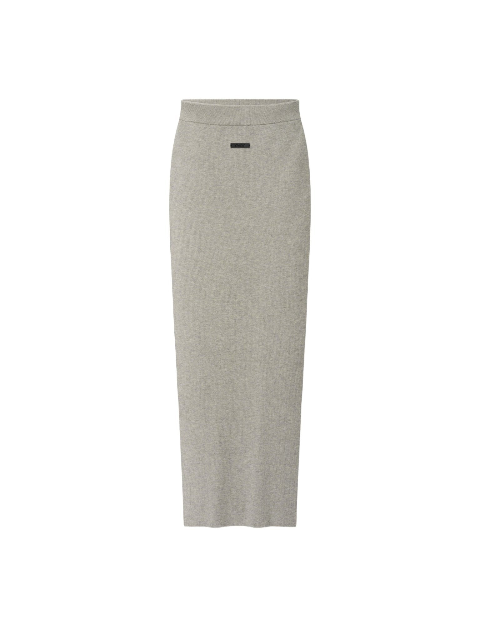 Fear of God Essentials Women's Rib Knit Long Skirt Pyrite Heather - Im Your Wardrobe