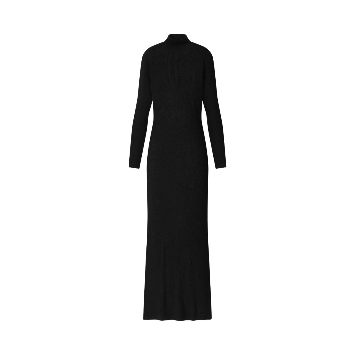 Fear of God Essentials Women's Rib Knit Long Sleeve Dress Vintage Black - Im Your Wardrobe