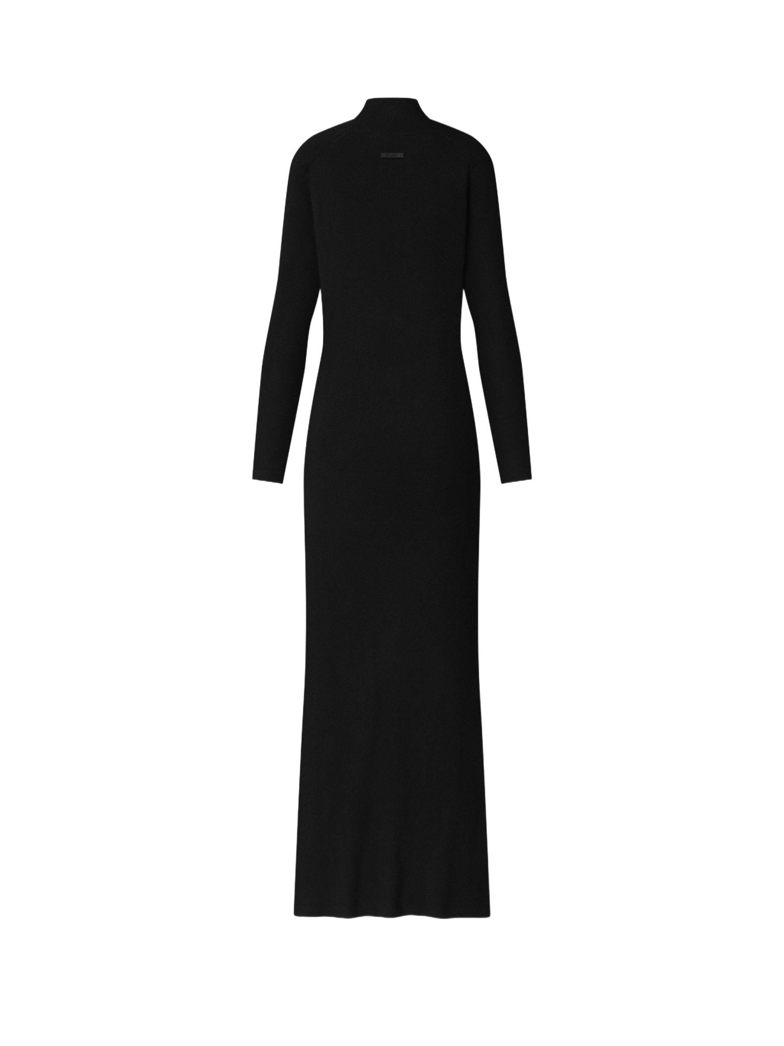 Fear of God Essentials Women's Rib Knit Long Sleeve Dress Vintage Black - Im Your Wardrobe