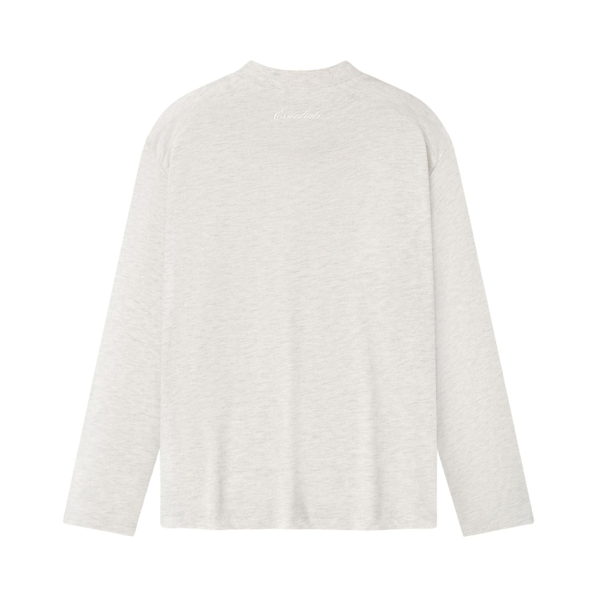 Fear of God Essentials Women's Signature Classic Long-Sleeve Tee Oatmeal Heather (SS26) - Im Your Wardrobe