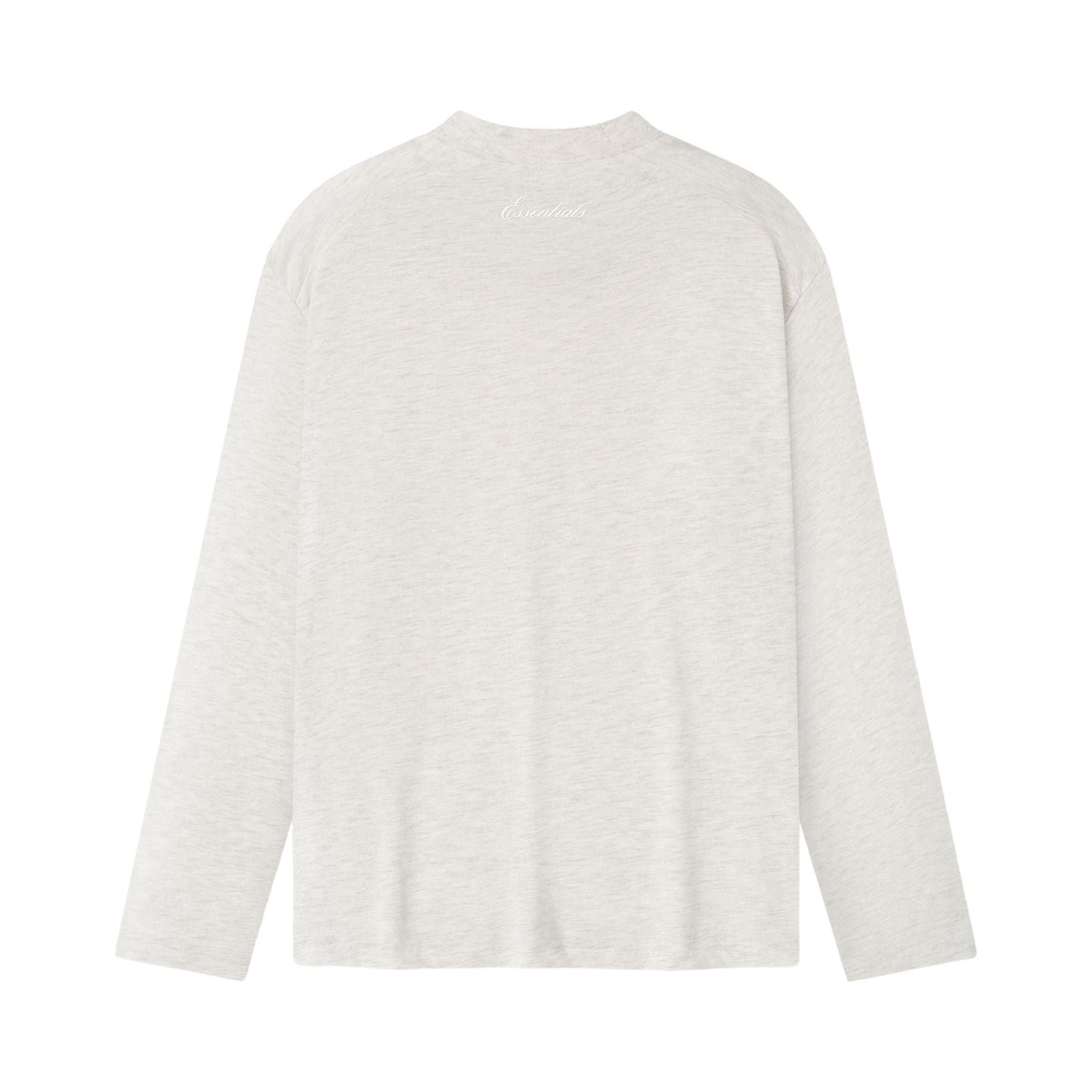 Fear of God Essentials Women's Signature Classic Long-Sleeve Tee Oatmeal Heather (SS26) - Im Your Wardrobe