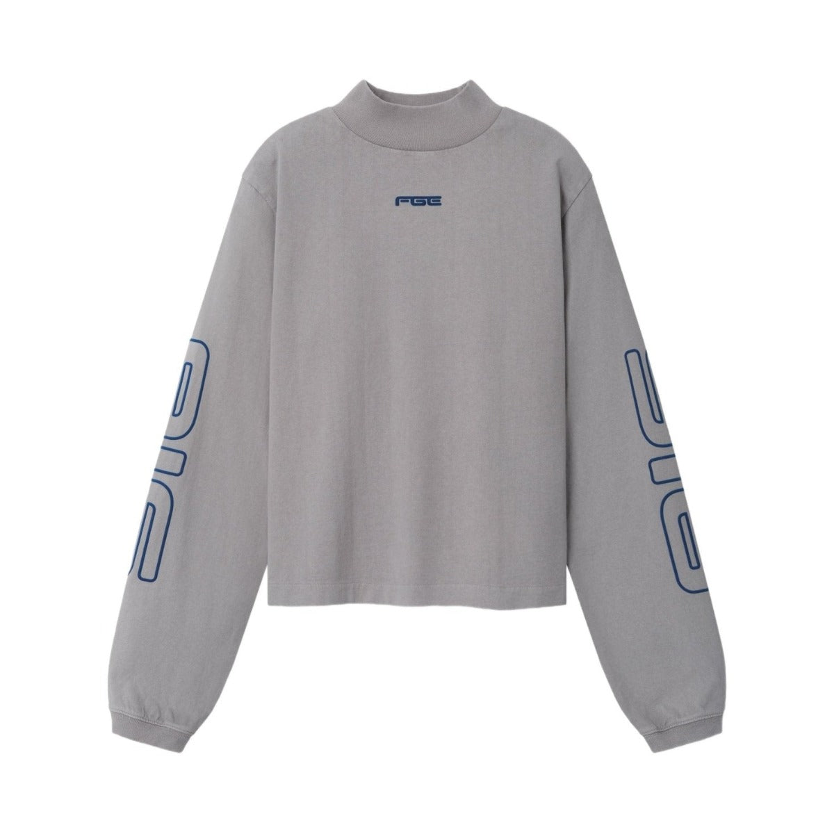 Fear of God Essentials Women's Slim Mock Neck Longsleeve Tee Washed Smoke - Im Your Wardrobe