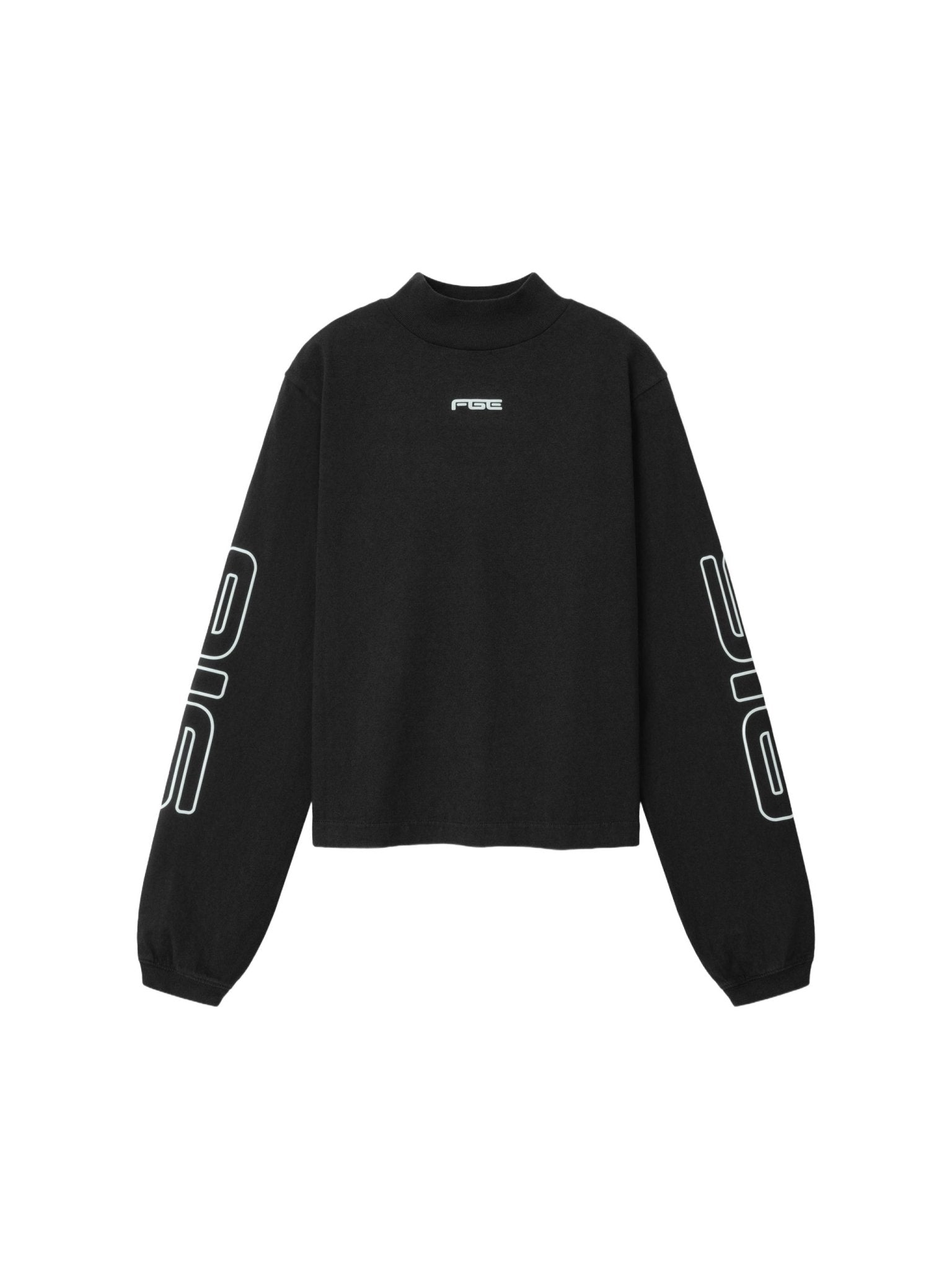 Fear of God Essentials Women's Slim Mock Neck Longsleeve Tee Washed Vintage Black - Im Your Wardrobe