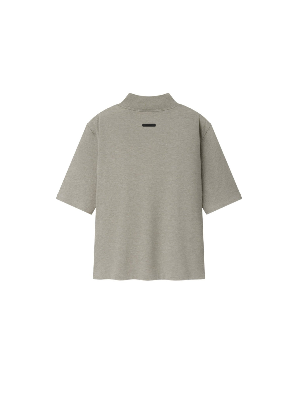 Fear of God Essentials Women's Slim Mock Neck Tee Pyrite Heather - Im Your Wardrobe