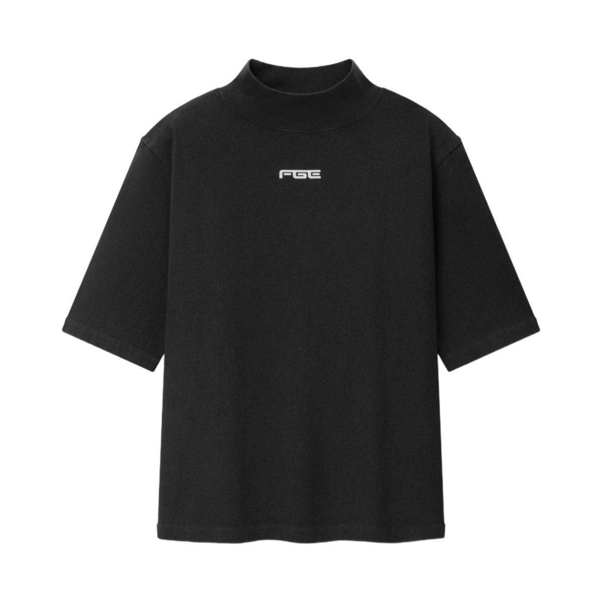 Fear of God Essentials Women's Slim Mockneck Tee Washed Vintage Black - Im Your Wardrobe