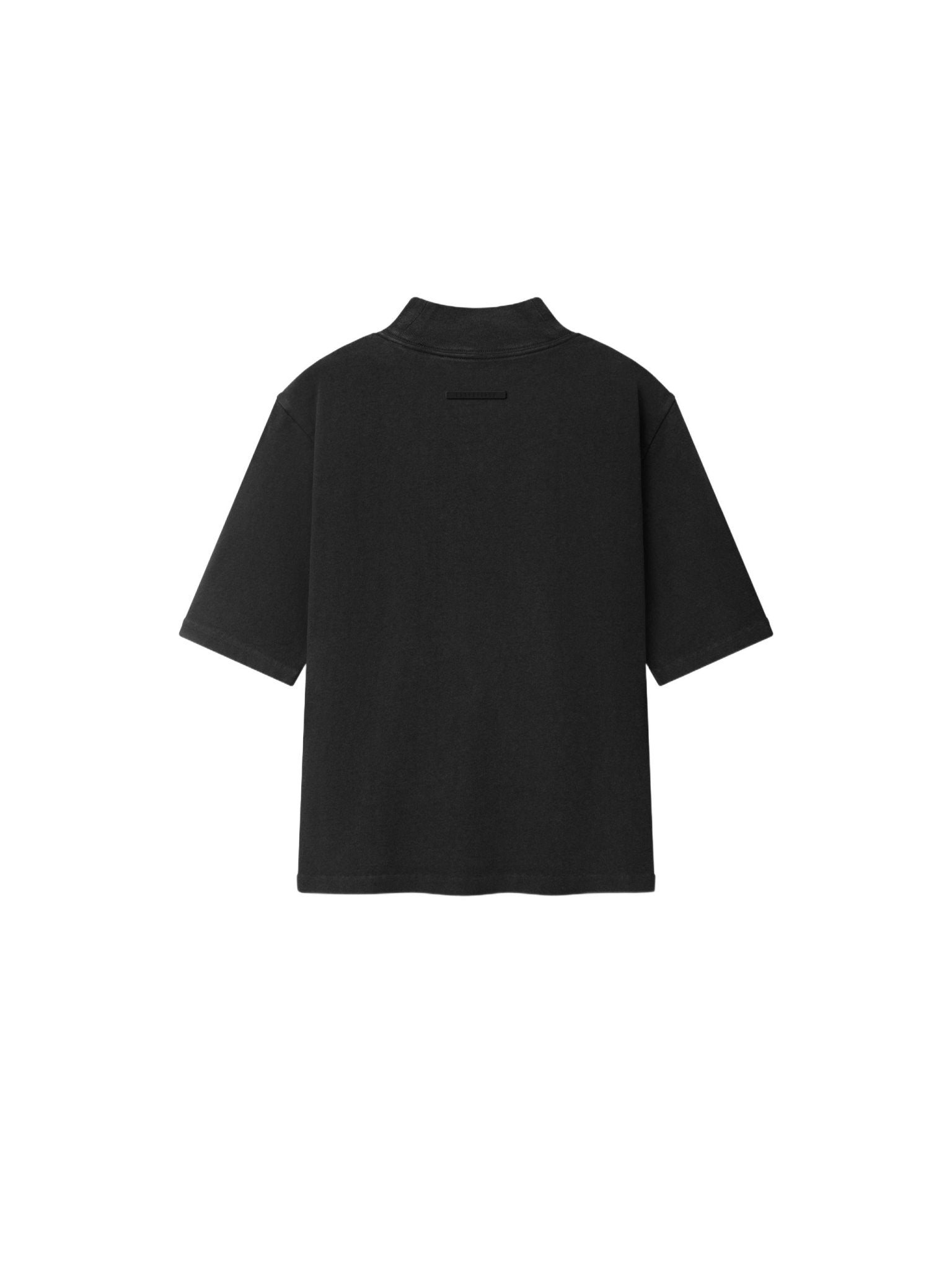 Fear of God Essentials Women's Slim Mockneck Tee Washed Vintage Black - Im Your Wardrobe