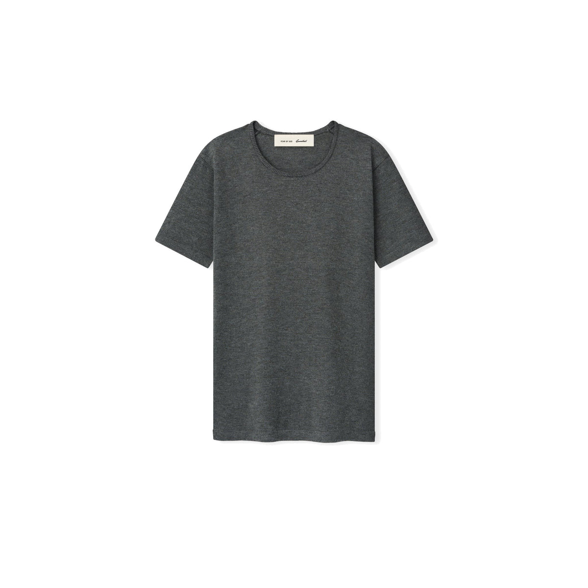 Fear of God Essentials Women's Soft Knit Slim Classic Tee Iron Grey - Im Your Wardrobe