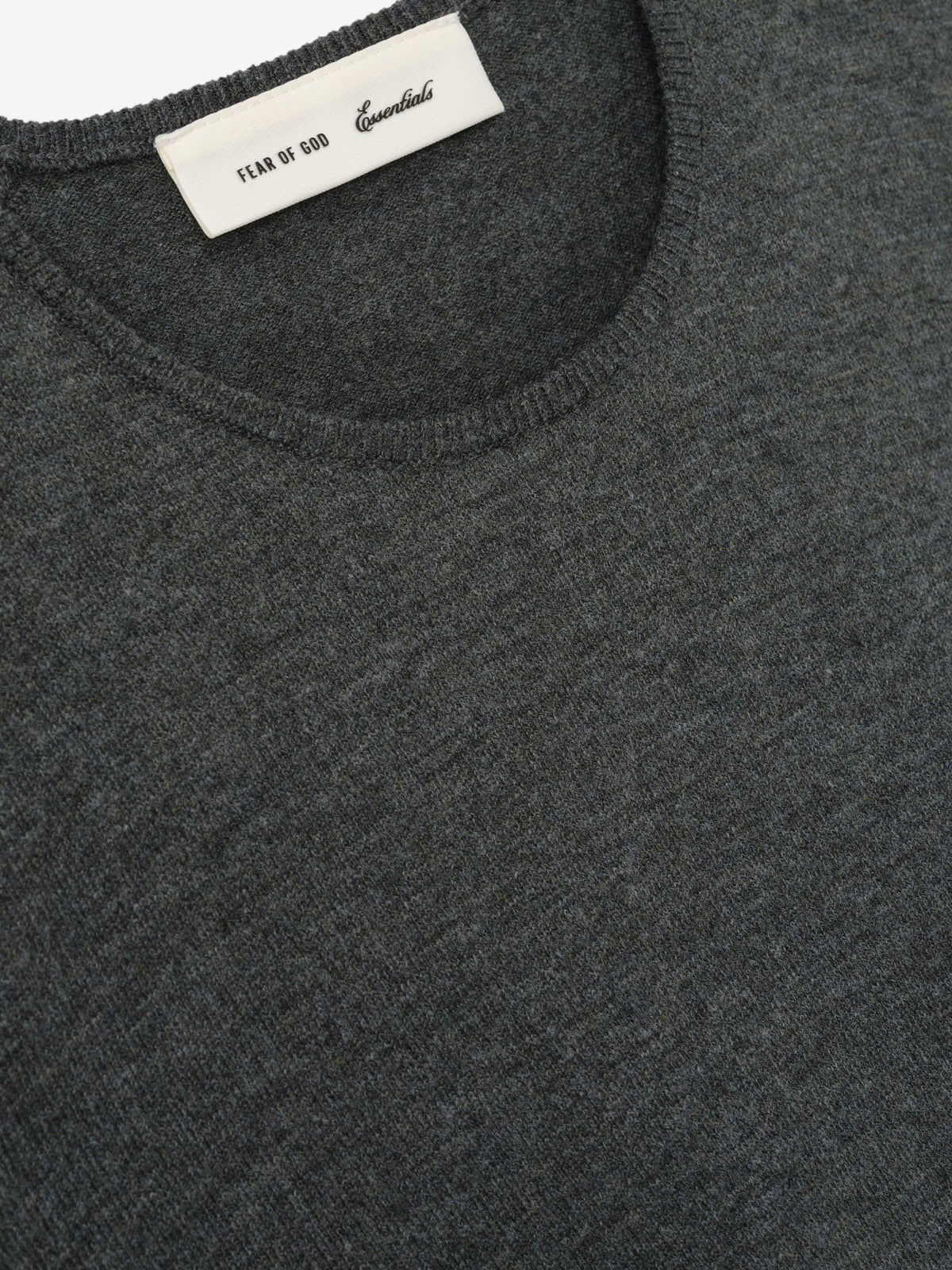 Fear of God Essentials Women's Soft Knit Slim Classic Tee Iron Grey - Im Your Wardrobe
