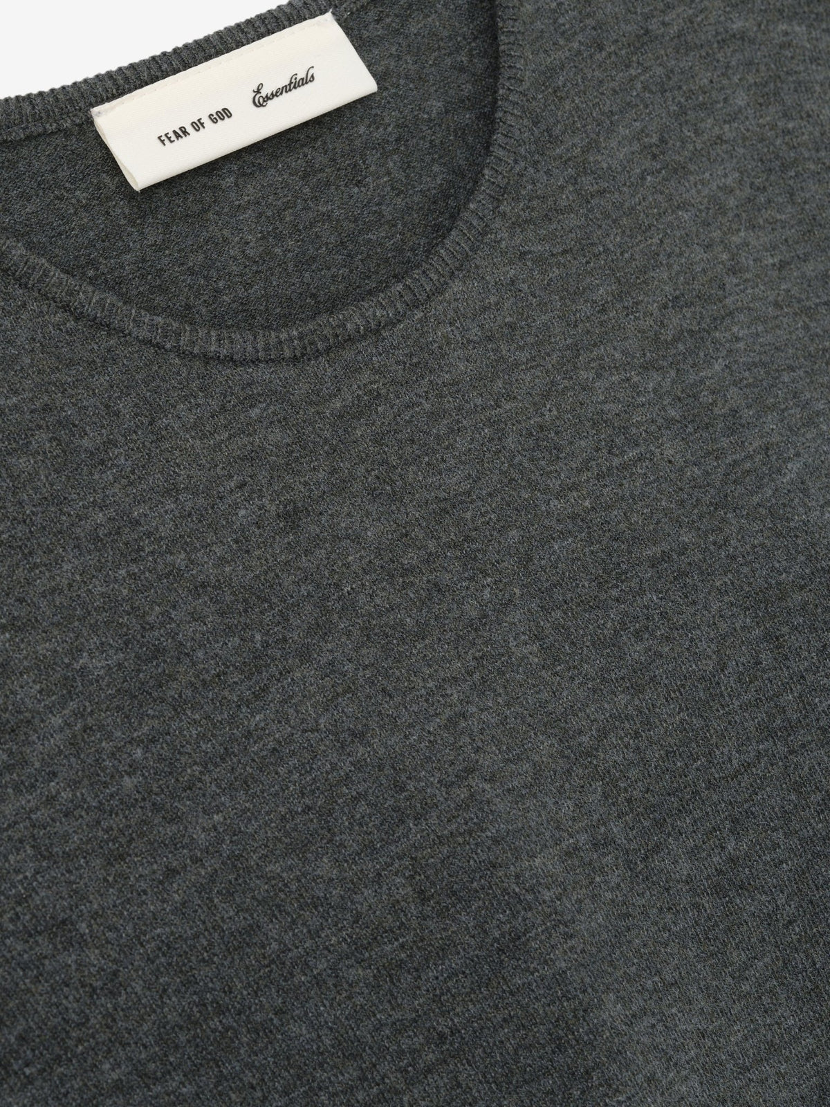 Fear of God Essentials Women's Soft Knit Slim Longsleeve Iron Grey - Im Your Wardrobe