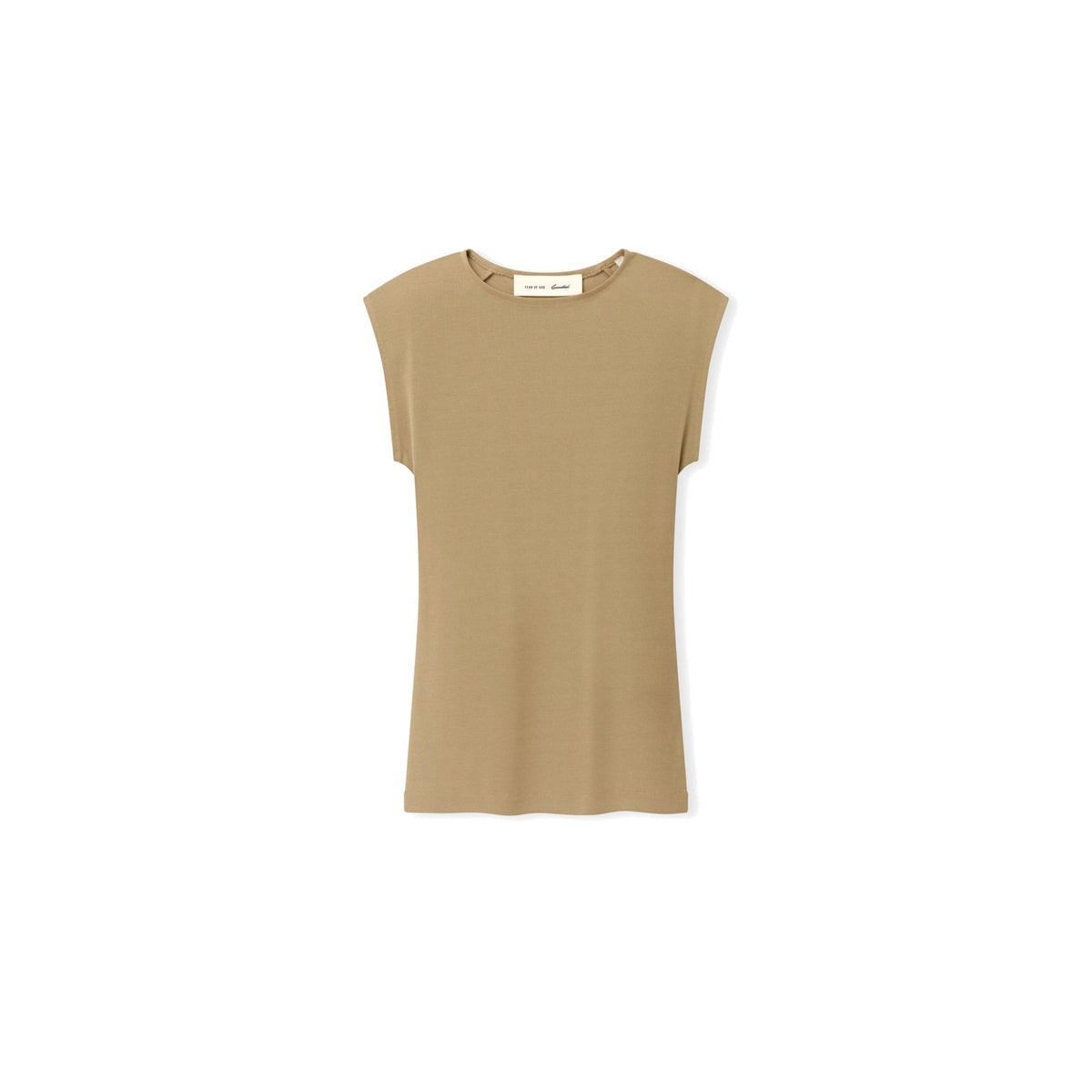 Fear of God Essentials Women's Soft Rib Fitted Tank Dune - Im Your Wardrobe