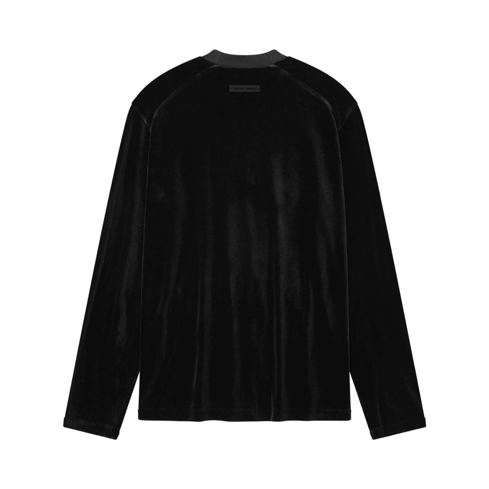 Fear of God Essentials Women's Velour Classic Long Sleeve Tee Vintage Black (FW25) - Im Your Wardrobe