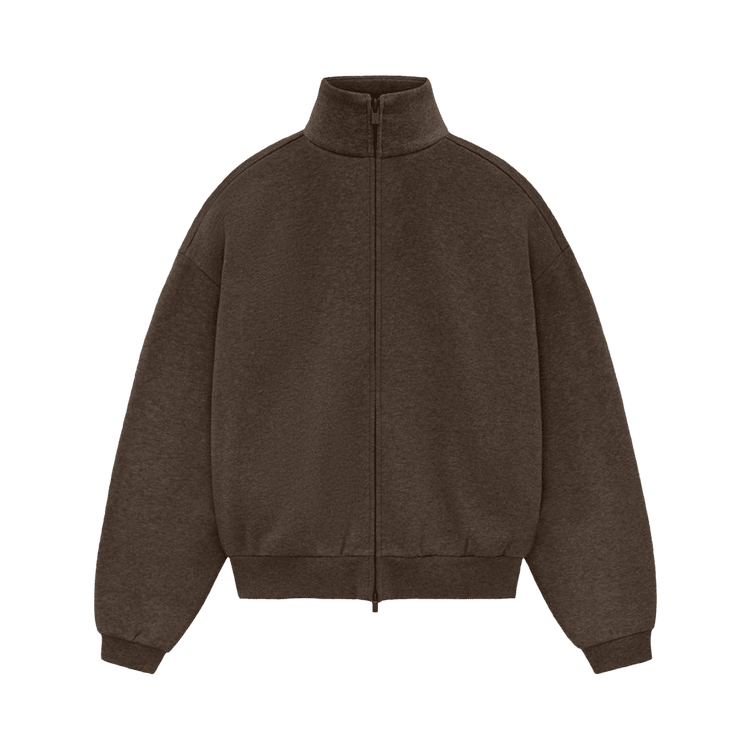 Fear of God Essentials Women's Zip Up Jacket Heather Wood (SS24) - Im Your Wardrobe