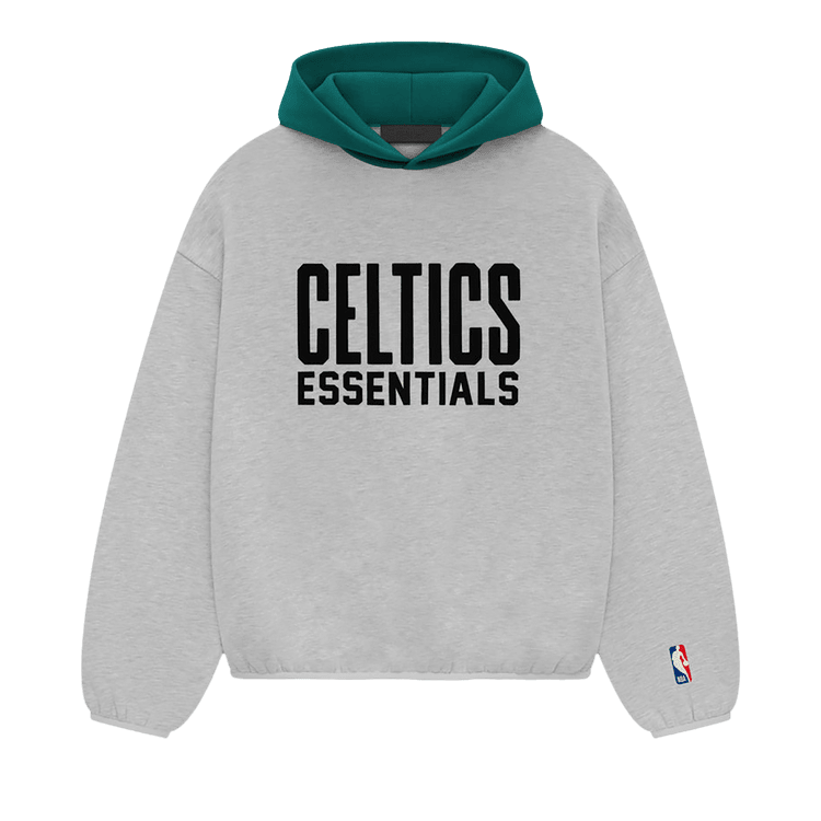 Fear of God Essentials x NBA Celtics Hoodie Light Heather (FW24) - Im Your Wardrobe