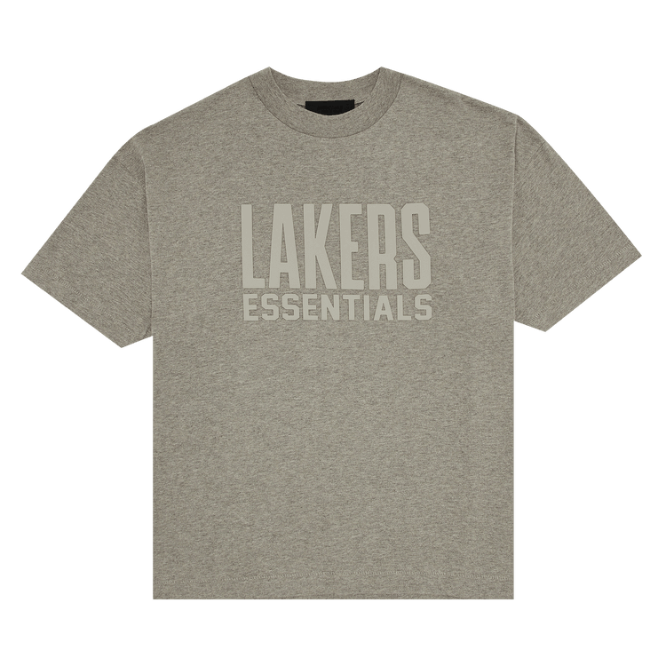 Fear of God Essentials x NBA Lakers Tee Warm Heather (FW24) - Im Your Wardrobe