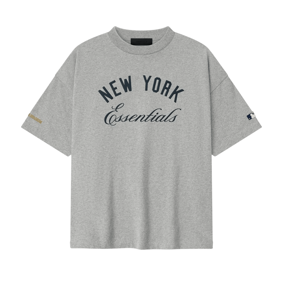 Fear of God Essentials Yankee Stadium 90s Tee Concrete Heather - Im Your Wardrobe