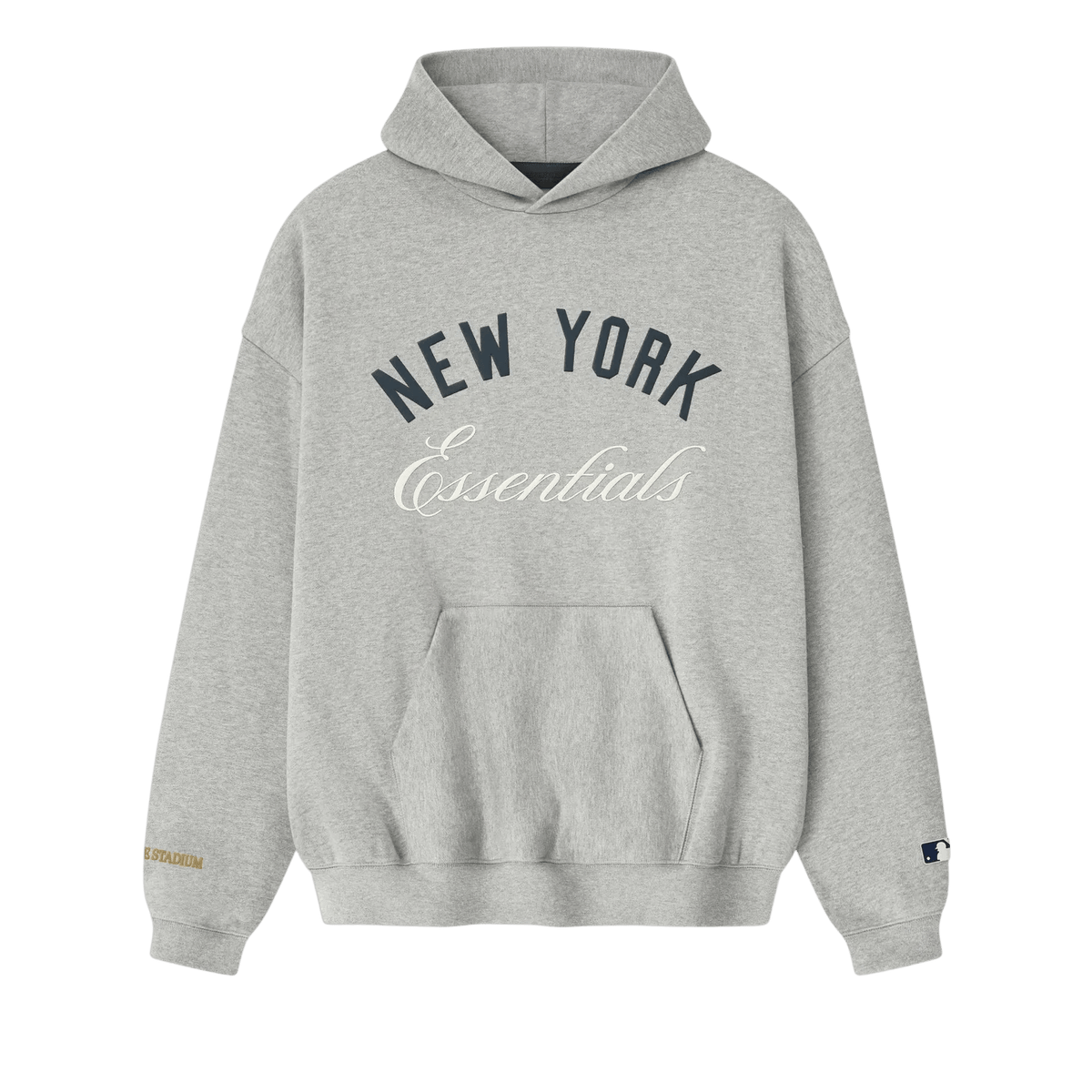 Fear of God Essentials Yankee Stadium Sport Hoodie Concrete Heather - Im Your Wardrobe