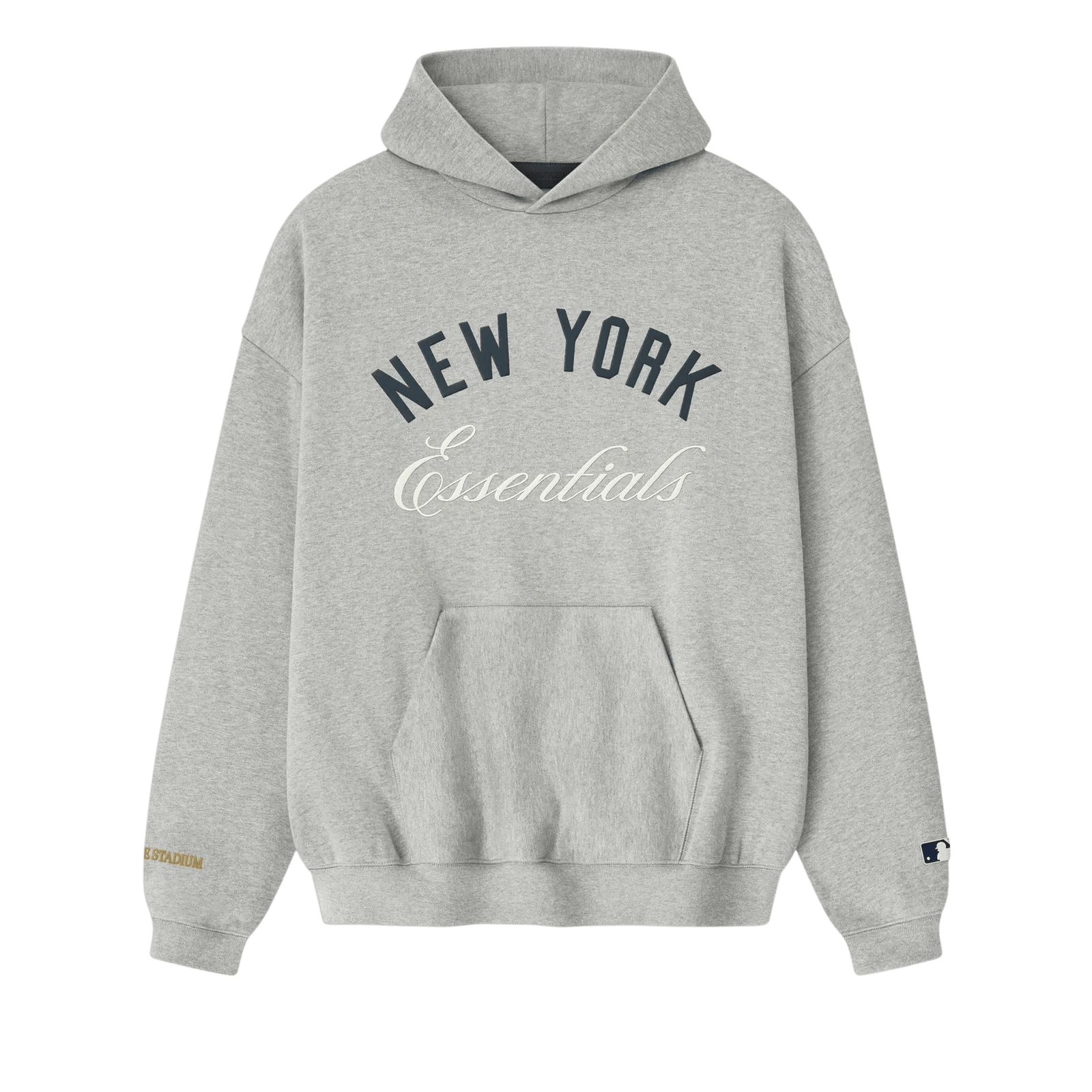 Fear of God Essentials Yankee Stadium Sport Hoodie Concrete Heather - Im Your Wardrobe