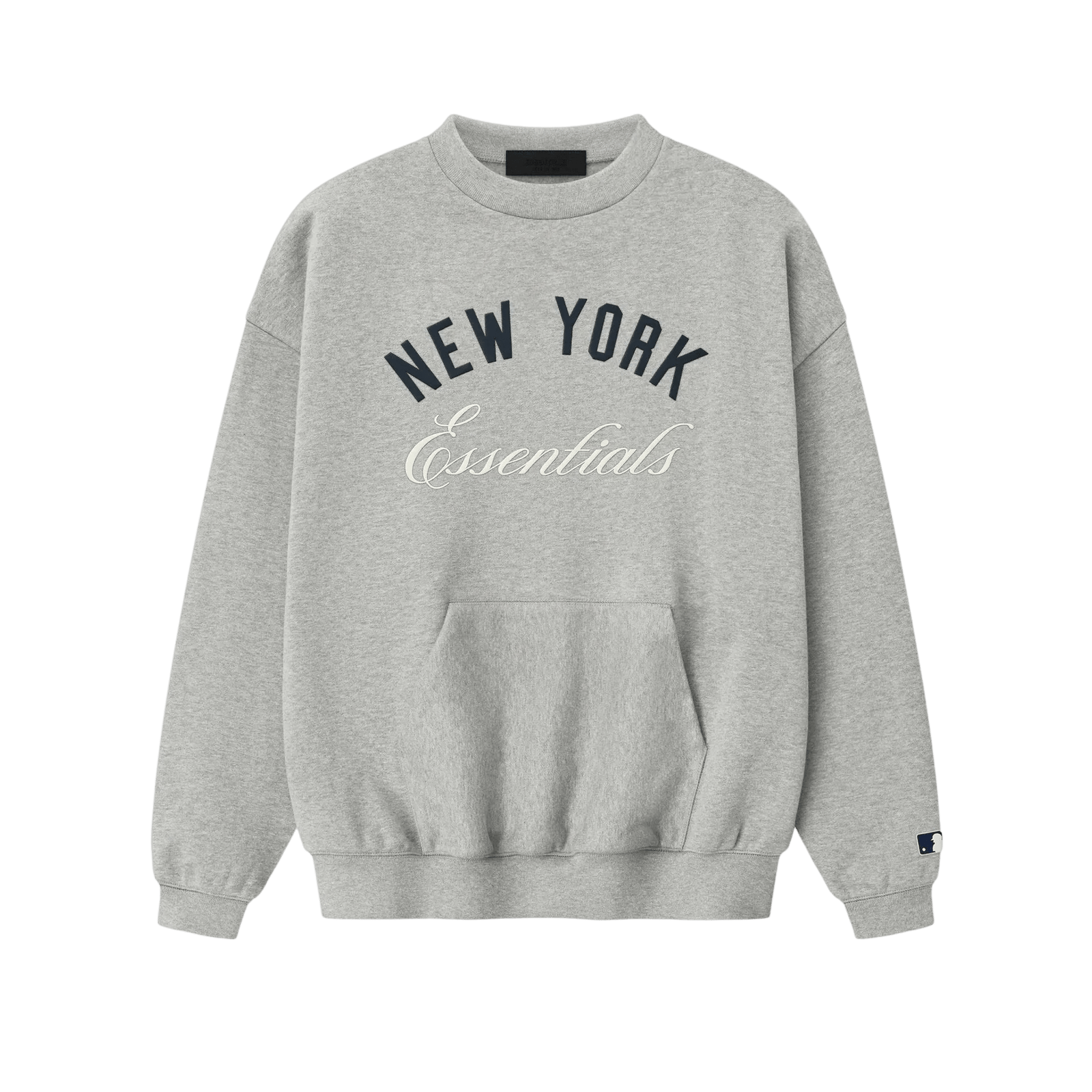 Fear of God Essentials Yankees Sport Crewneck Concrete Heather - Im Your Wardrobe
