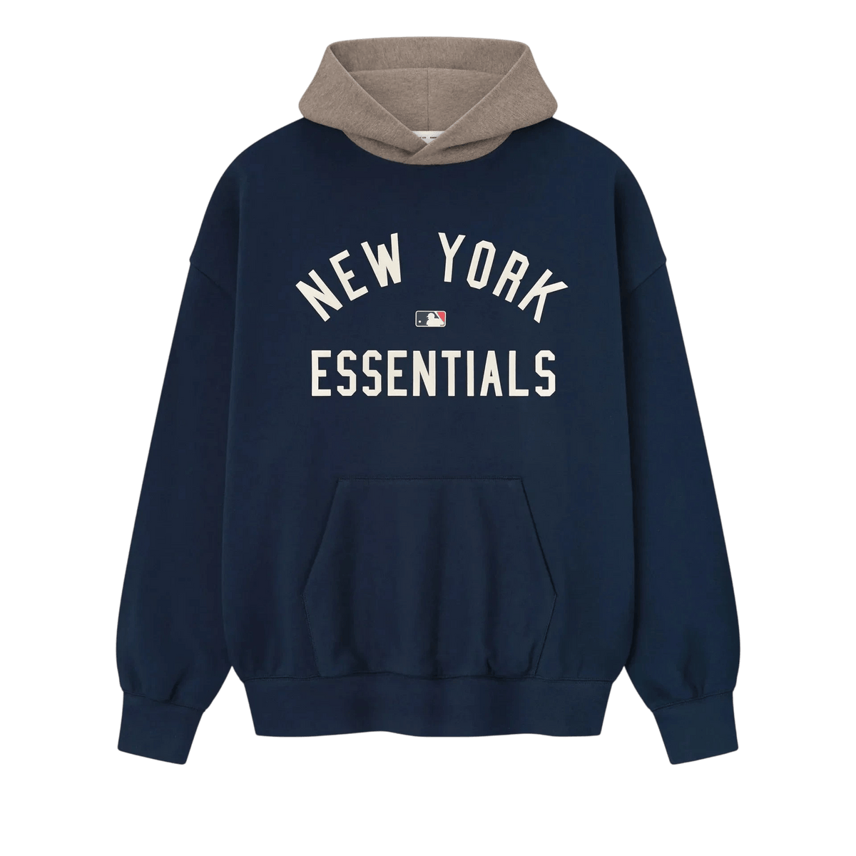 Fear of God Essentials Yankees Sport Hoodie Midnight Navy/Homstead Heather - Im Your Wardrobe