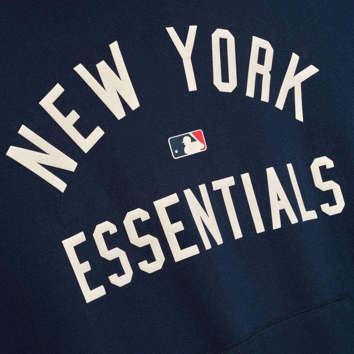Fear of God Essentials Yankees Sport Hoodie Midnight Navy/Homstead Heather - Im Your Wardrobe