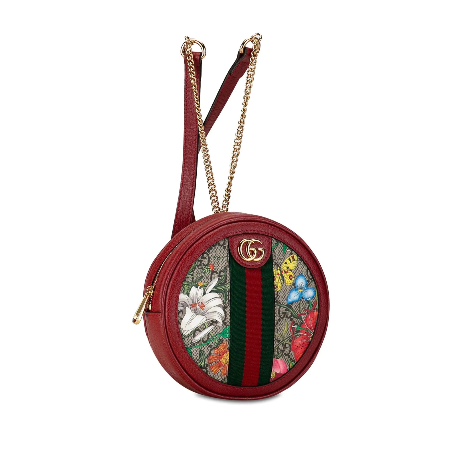 Gucci Ophidia Backpack GG Flora Mini Red - Im Your Wardrobe