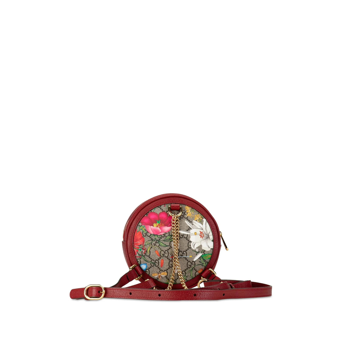 Gucci Ophidia Backpack GG Flora Mini Red - Im Your Wardrobe