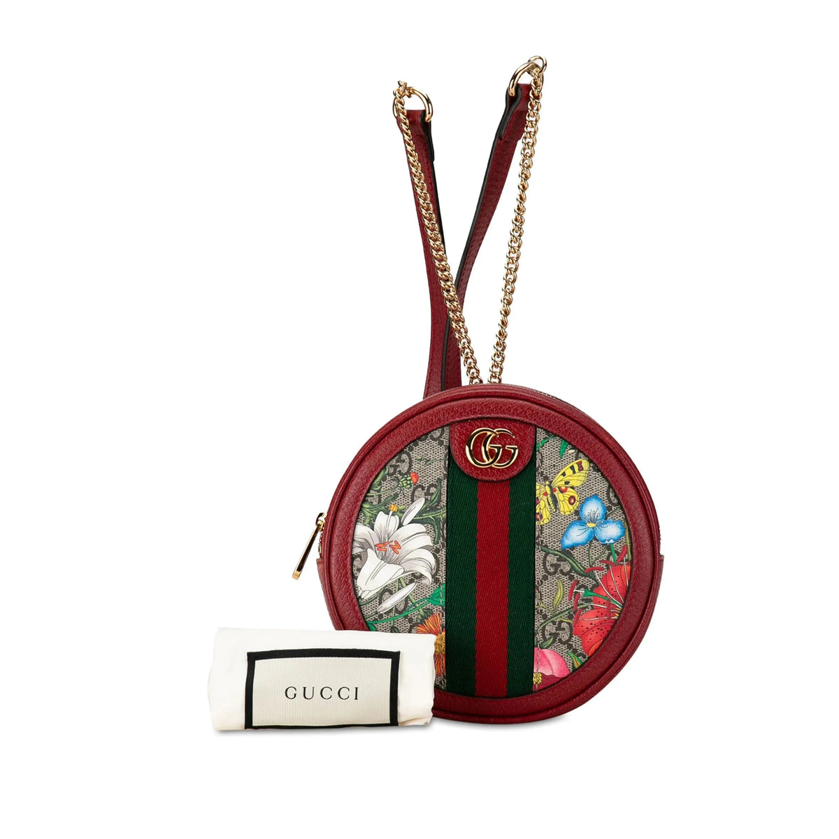 Gucci Ophidia Backpack GG Flora Mini Red - Im Your Wardrobe